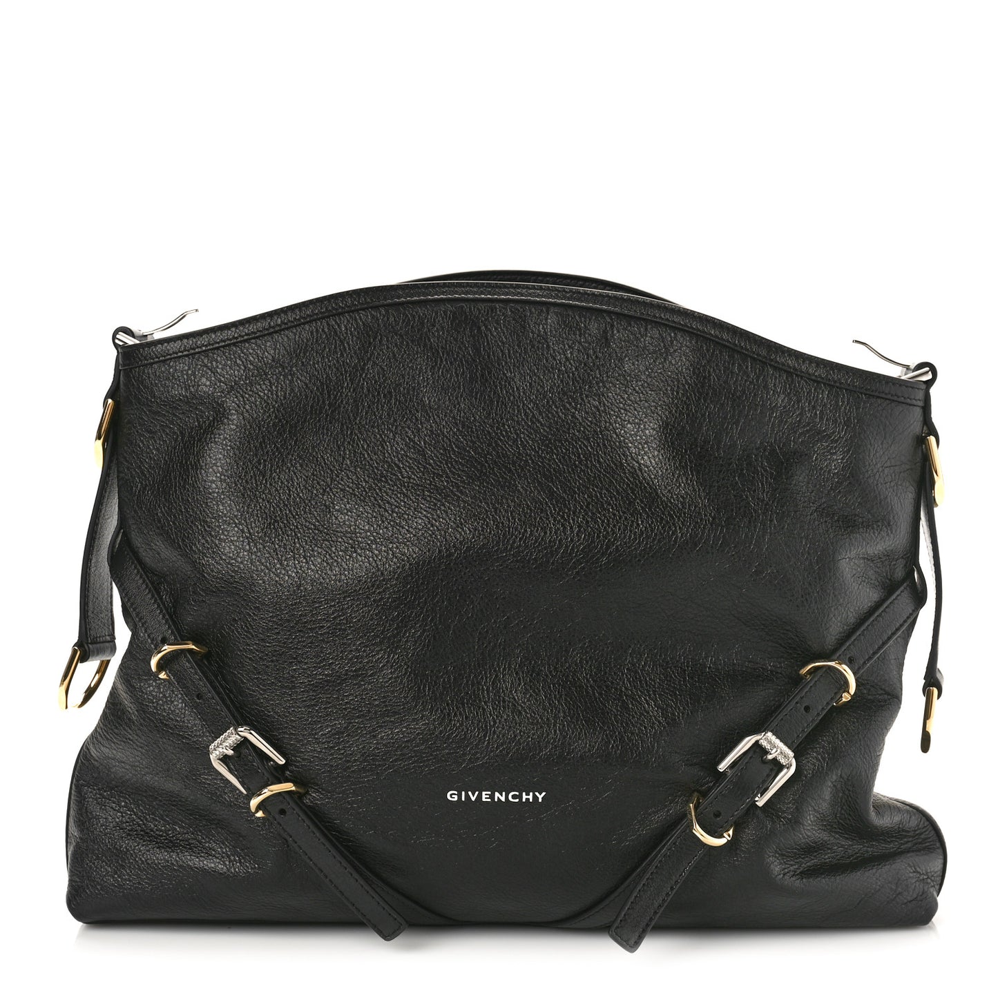 Calfskin Medium Voyou Bag Black