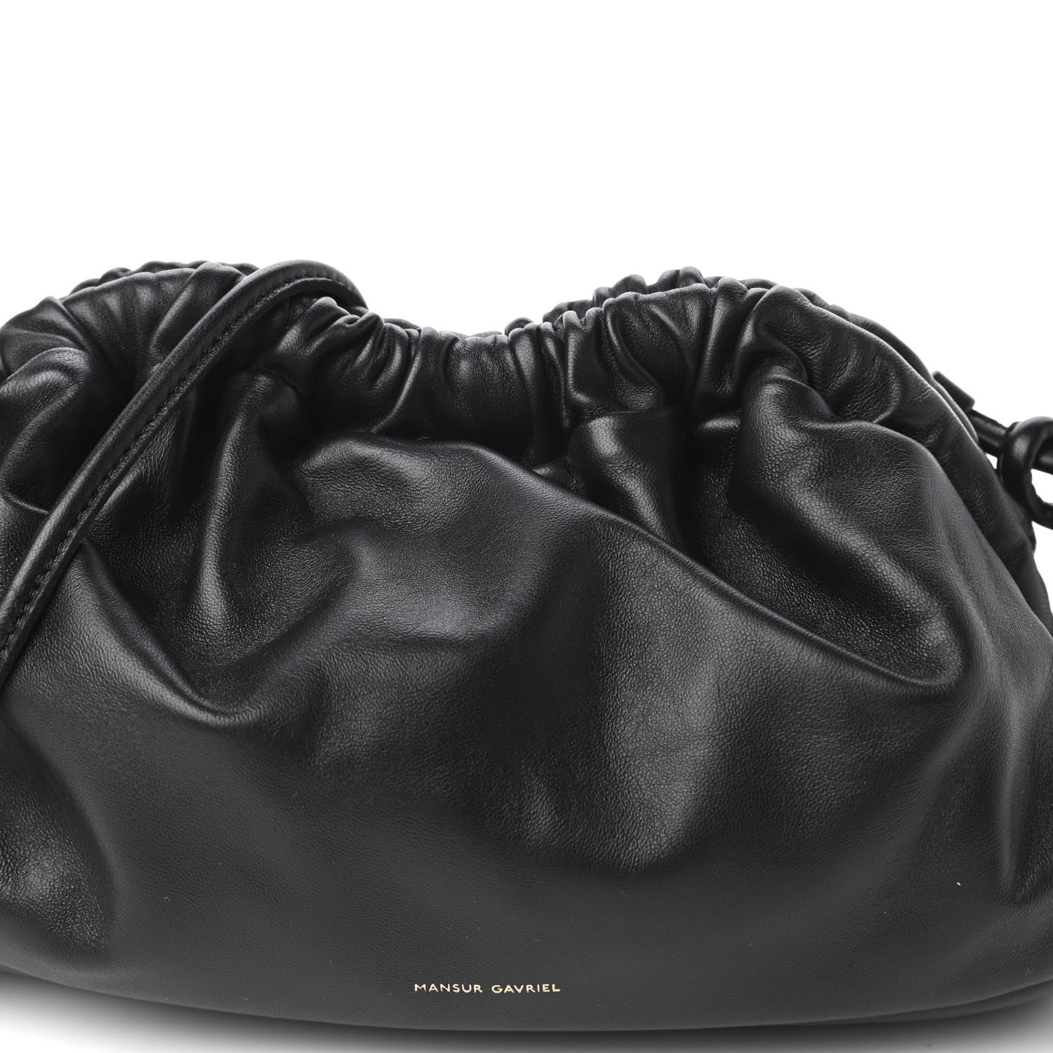 Mansur Gavriel Lambskin Mini Cloud Clutch Black Flamma 9 of 9