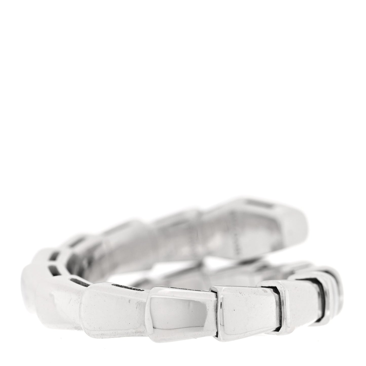 18K White Gold Serpenti Viper Ring XS
