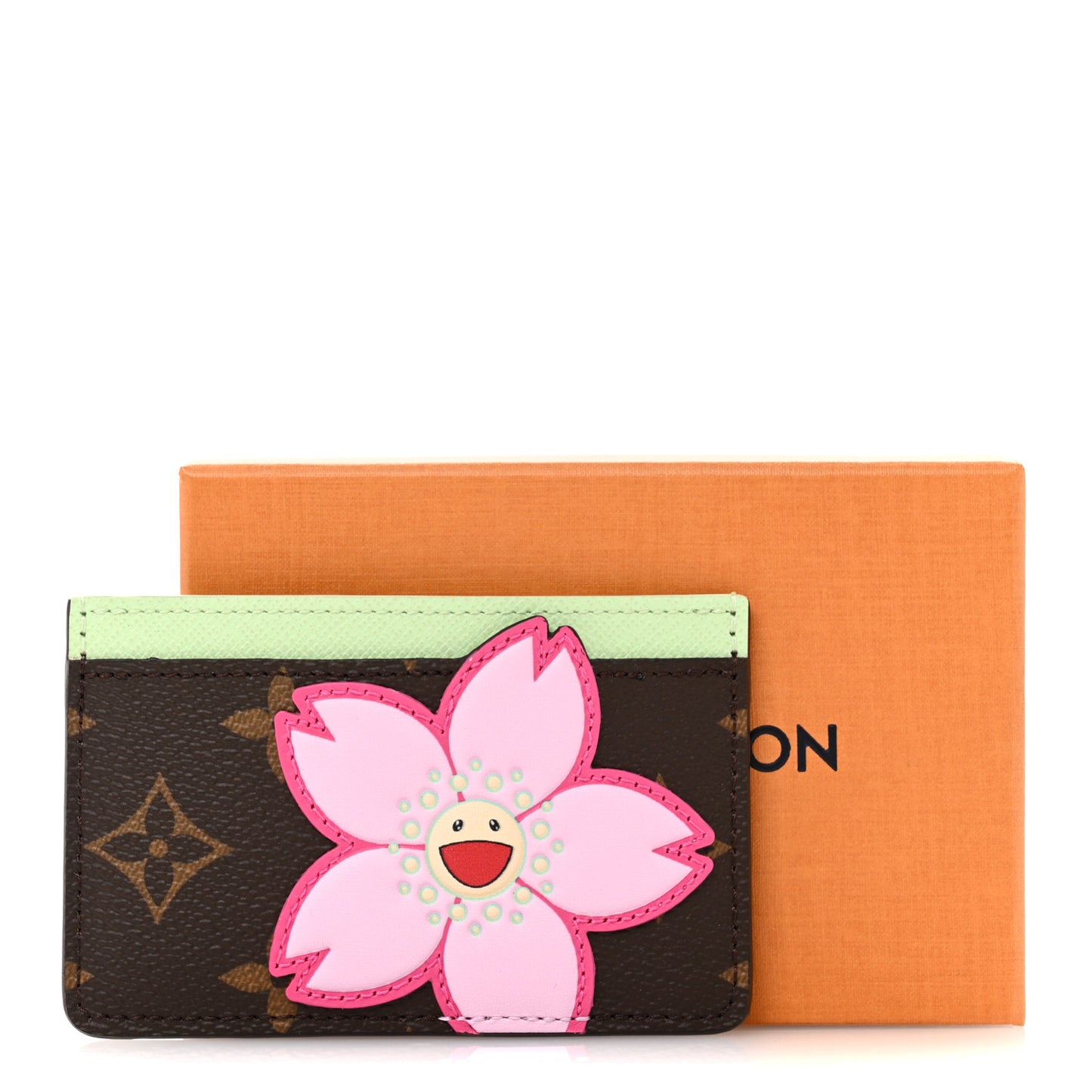 LV X TM Monogram Cherry Blossom Card Holder Sakura Brown
