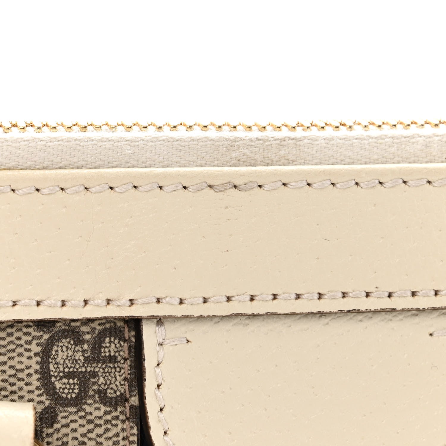 Gucci GG Supreme Monogram Textured Dollar Calfskin Web Small Ophidia Tote Bag Beige Ebony Mystic White 13 of 13
