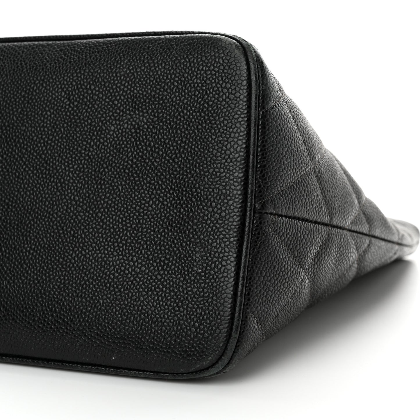 Caviar Quilted Medallion Tote Black
