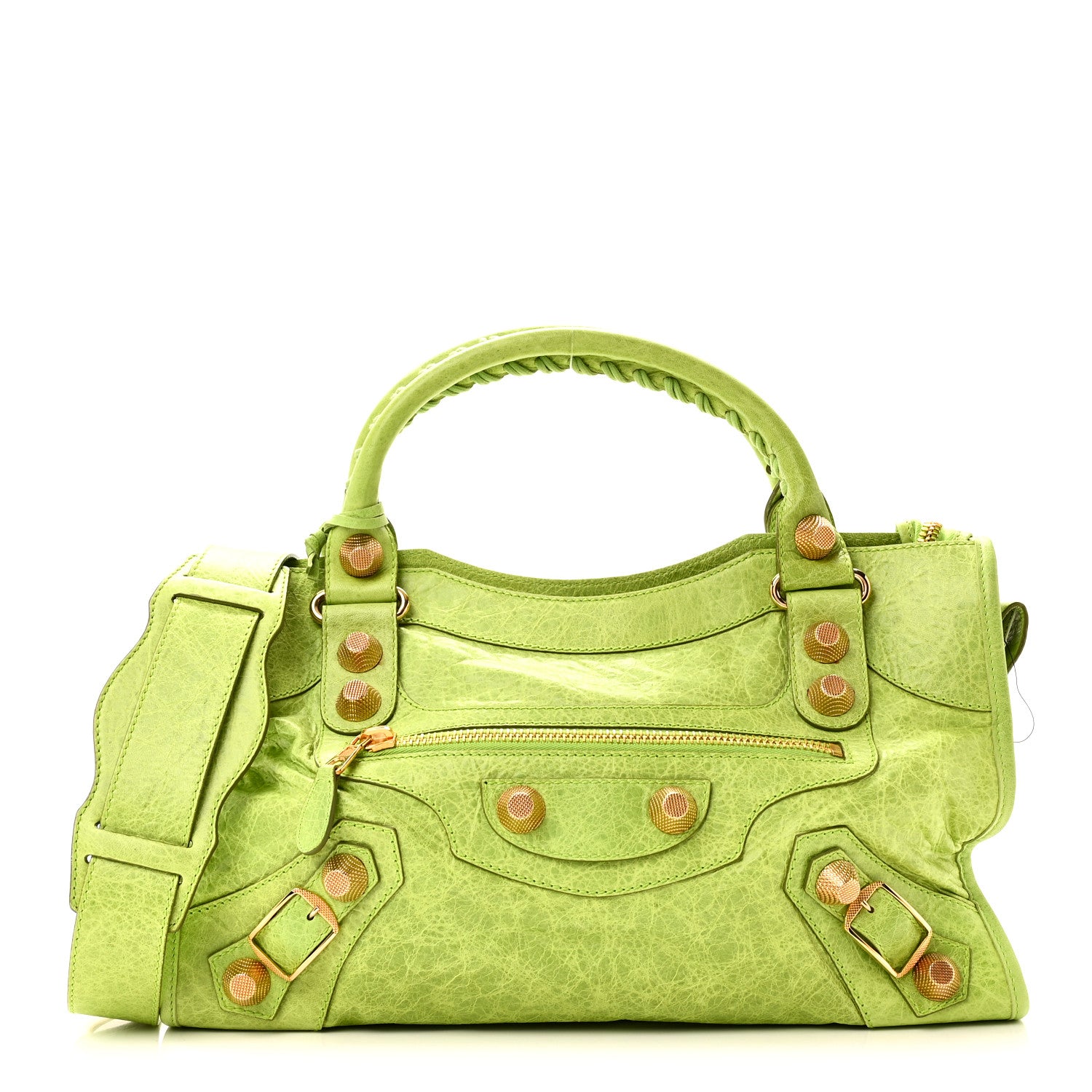 バレンシアガ　ジャイアントシティ　グリーン Balenciaga Agneau Giant 21 Gold Hardware City Lime Green 1925814