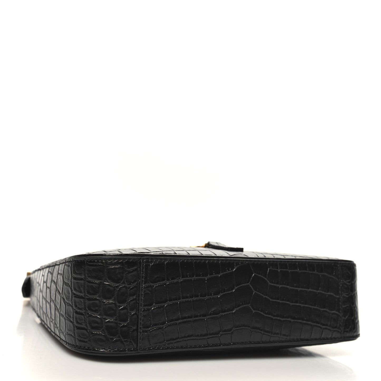 Calfskin Crocodile Embossed LE 5 A 7 Hobo Black