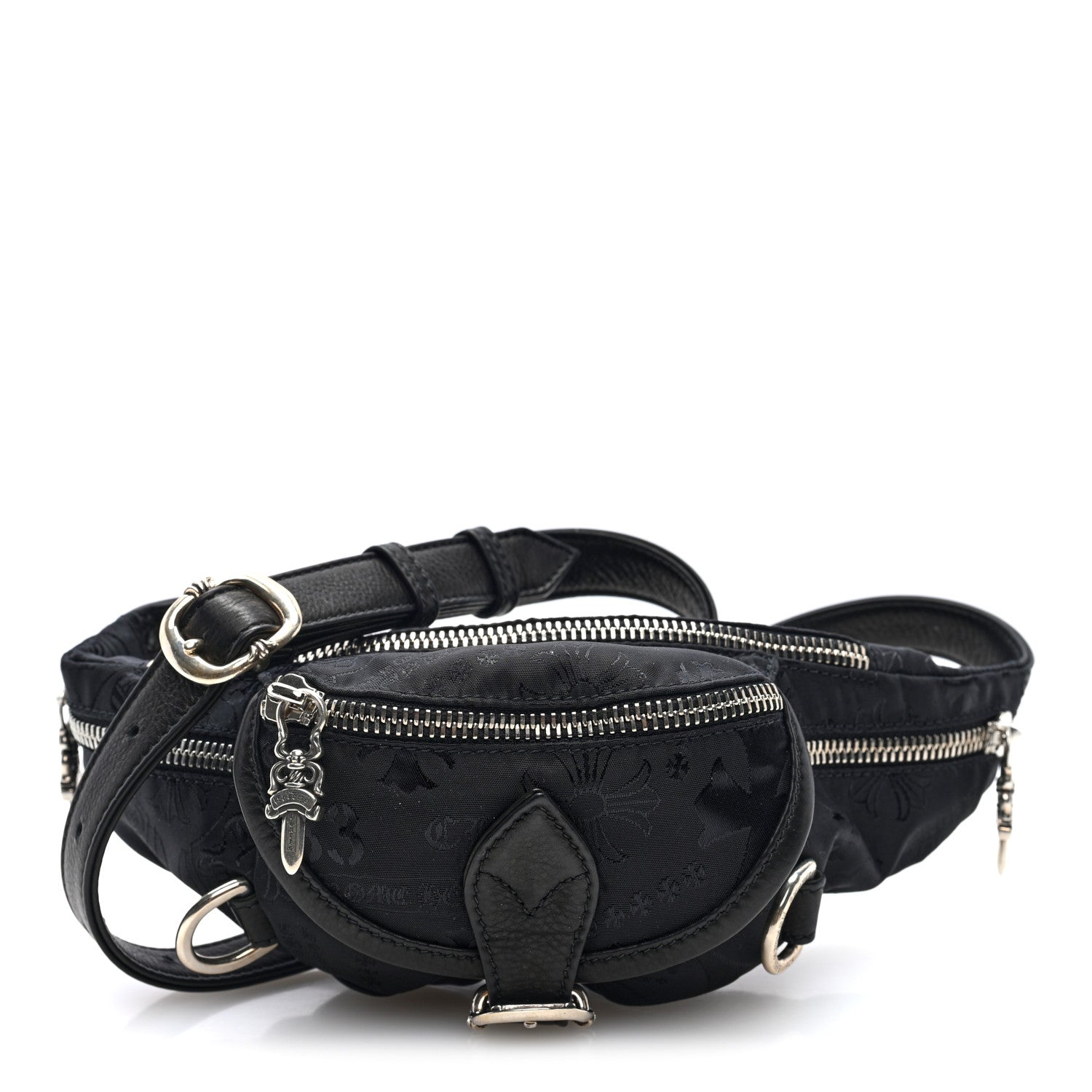 Chrome Hearts Grained Calfskin Nylon Stencil Mini Snat Pack