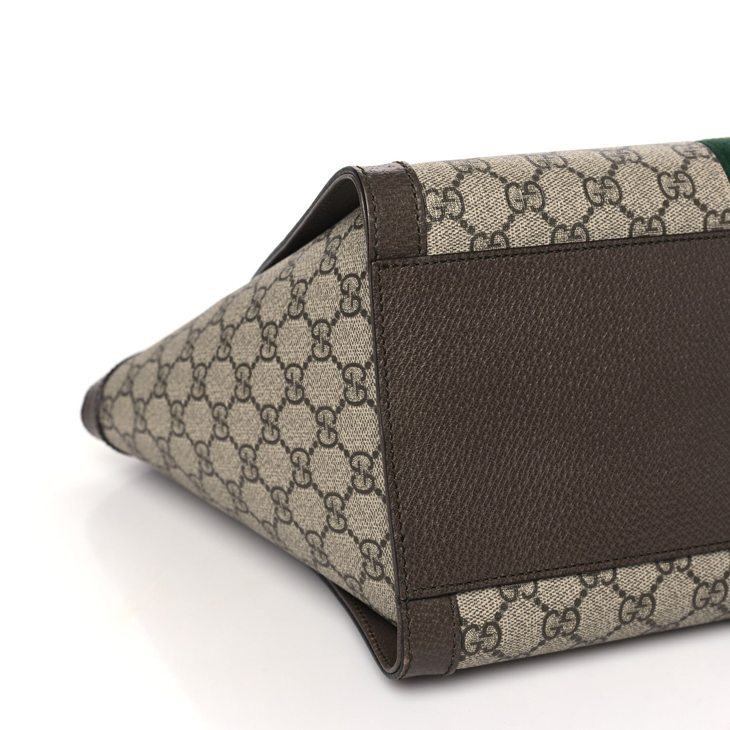 Gucci GG Supreme Monogram Web Medium Ophidia Tote Bag Brown 9 of 10