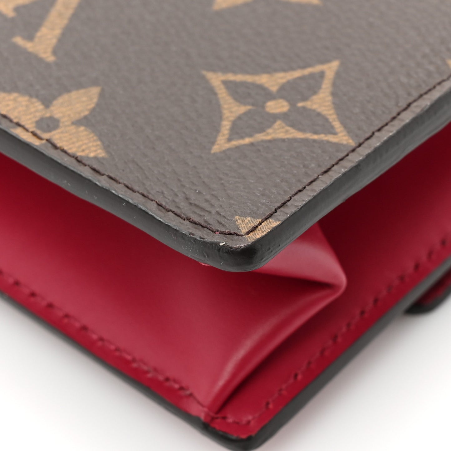 Monogram Flore Chain Wallet Fuchsia