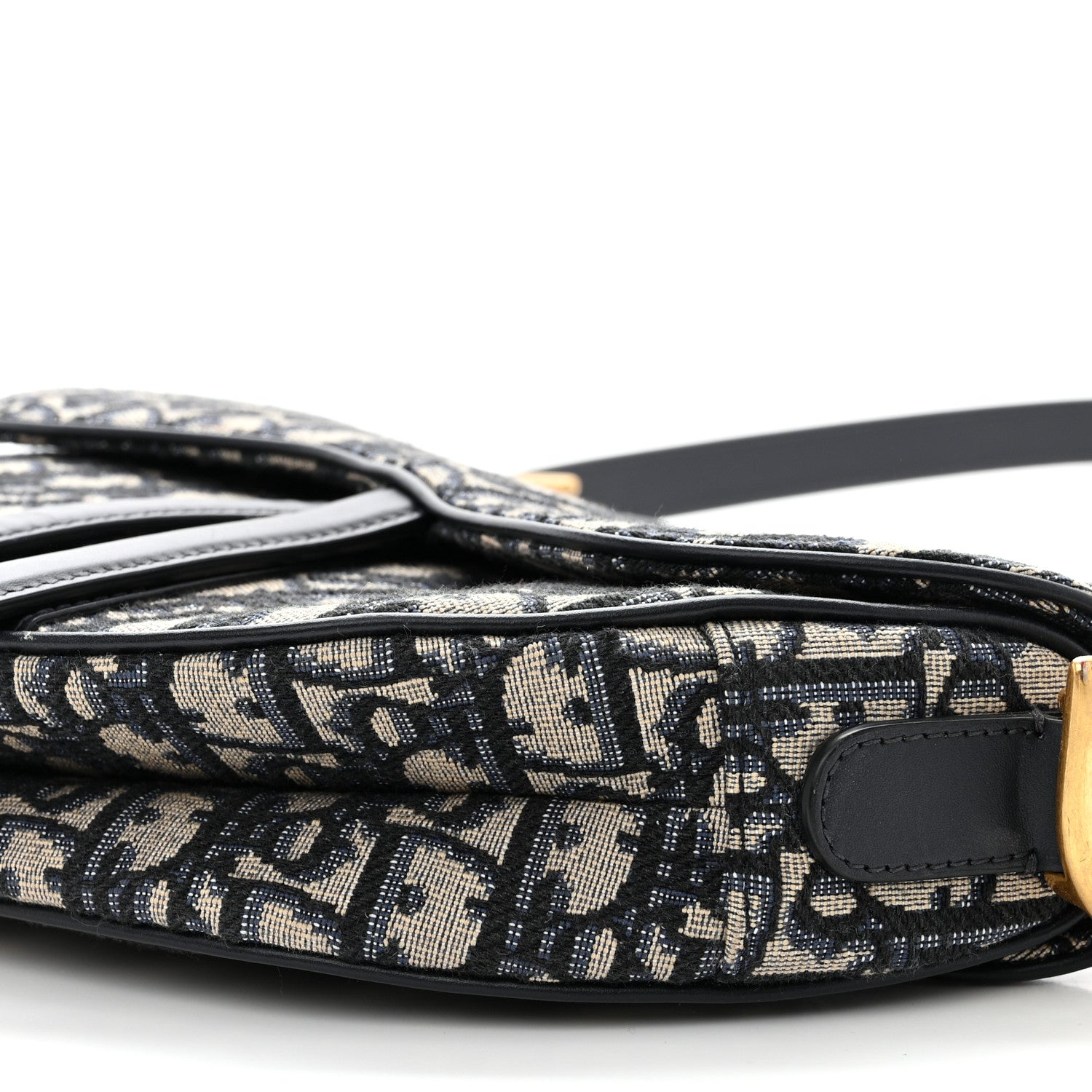 Christian Dior CHRISTIAN DIOR Oblique Saddle Bag With Strap Blue 10 of 12