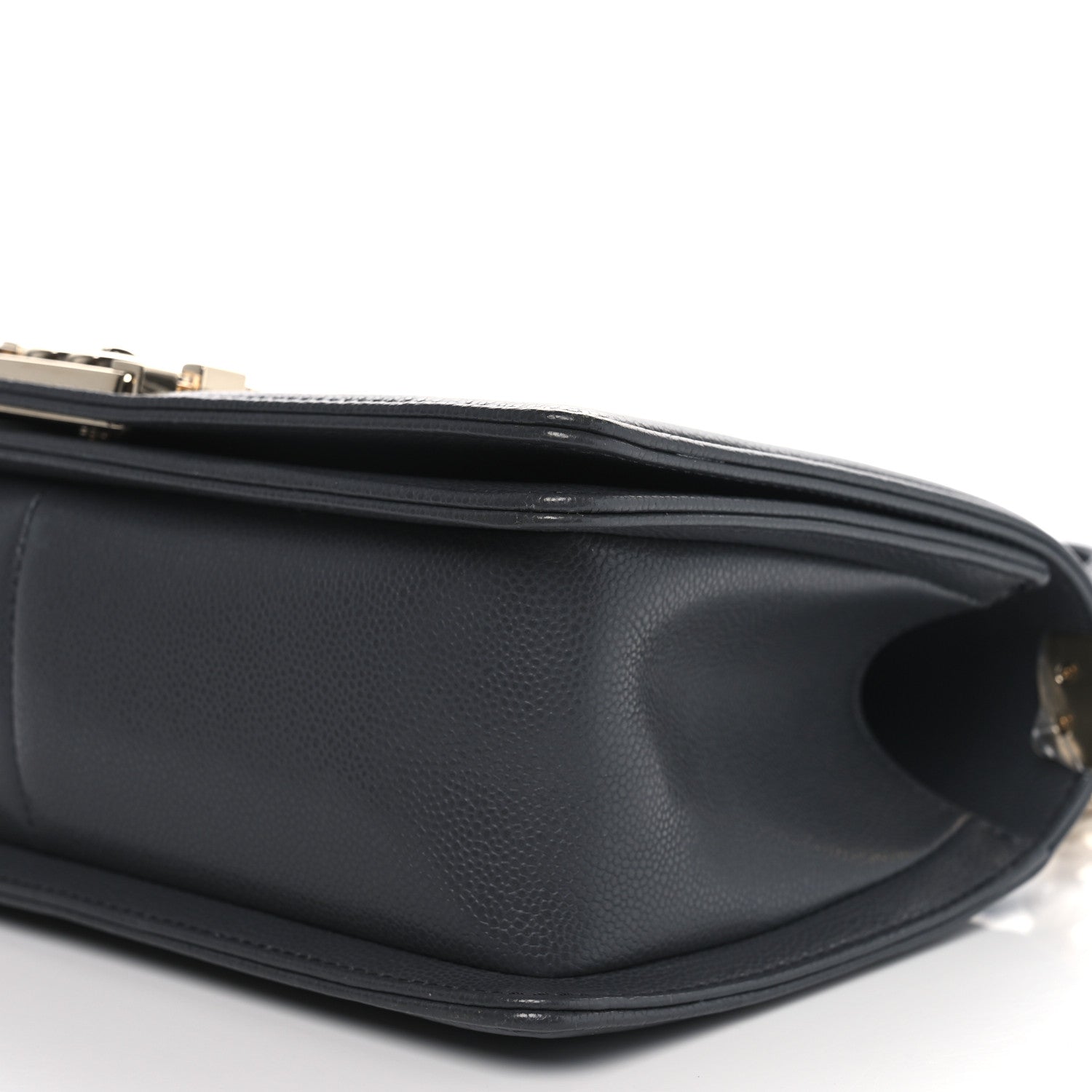 Chanel Caviar Quilted Medium Boy Flap Dark Grey 10 of 10