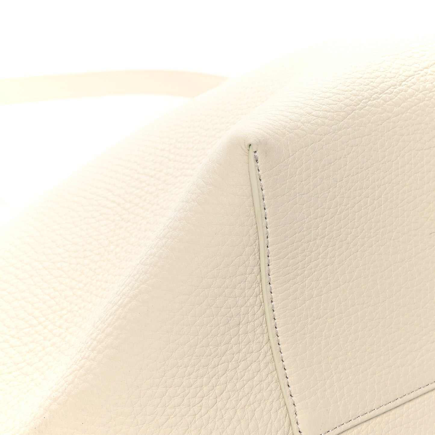 Grained Calfskin Large N/S Park Tote Ivory