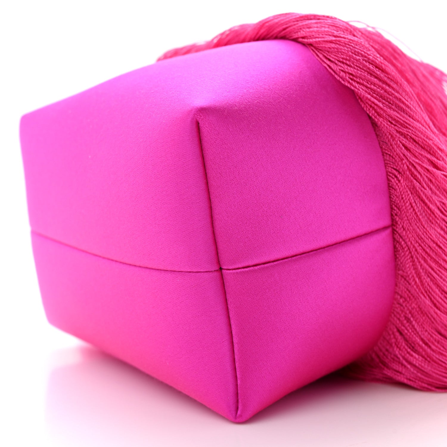 Jimmy Choo Satin Fringe Bon Bon Bag Fuchsia 11 of 12