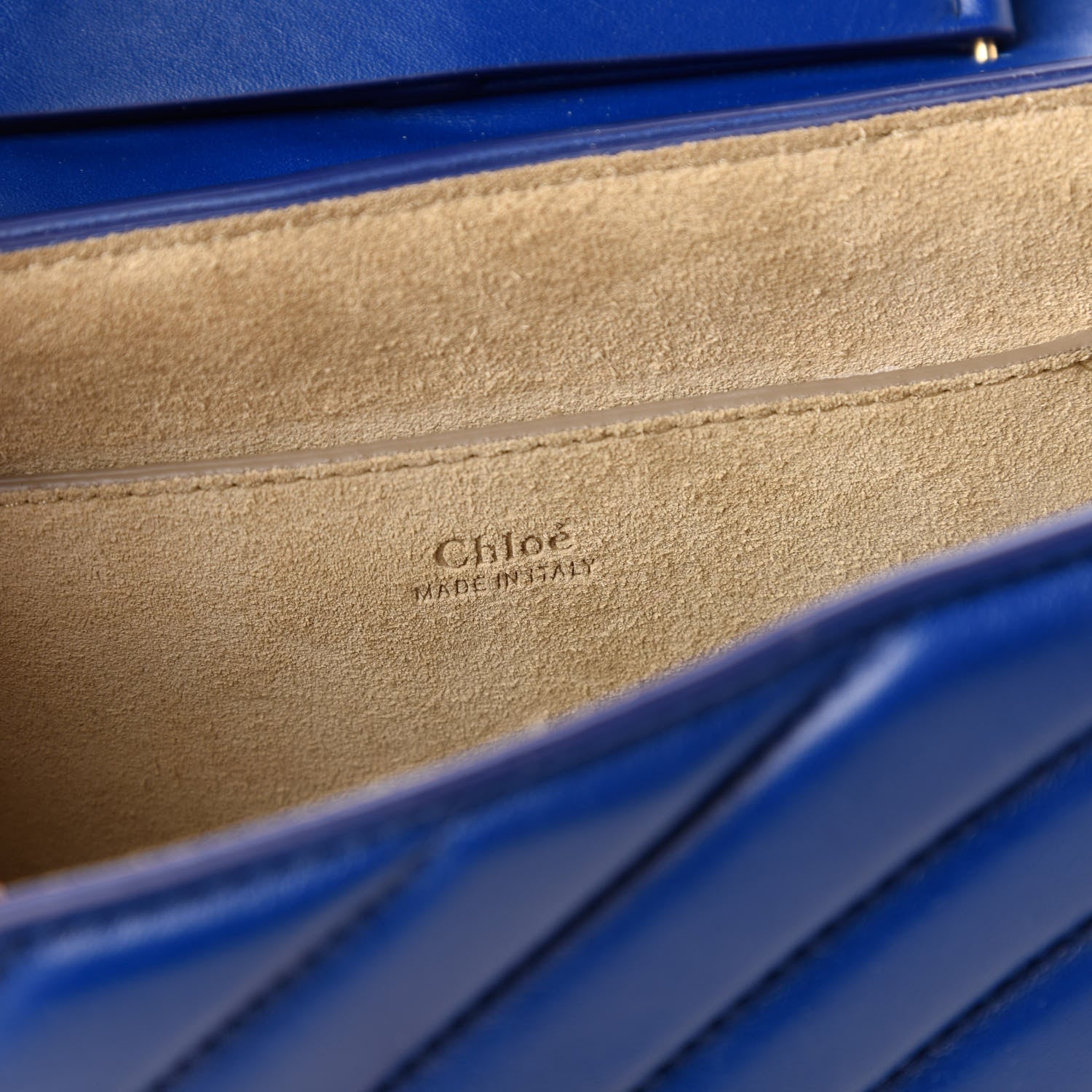 Chloe Calfskin Quilted Mini Drew Bijou Shoulder Bag Majesty Blue 8 of 10