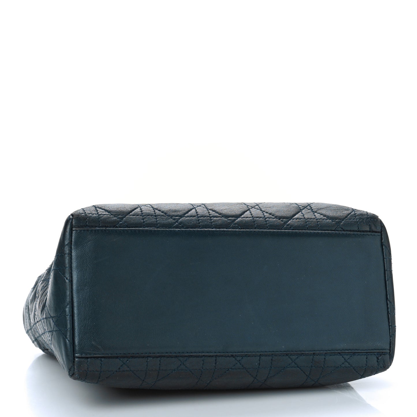 Lambskin Cannage Medium Lady Dior Navy Blue
