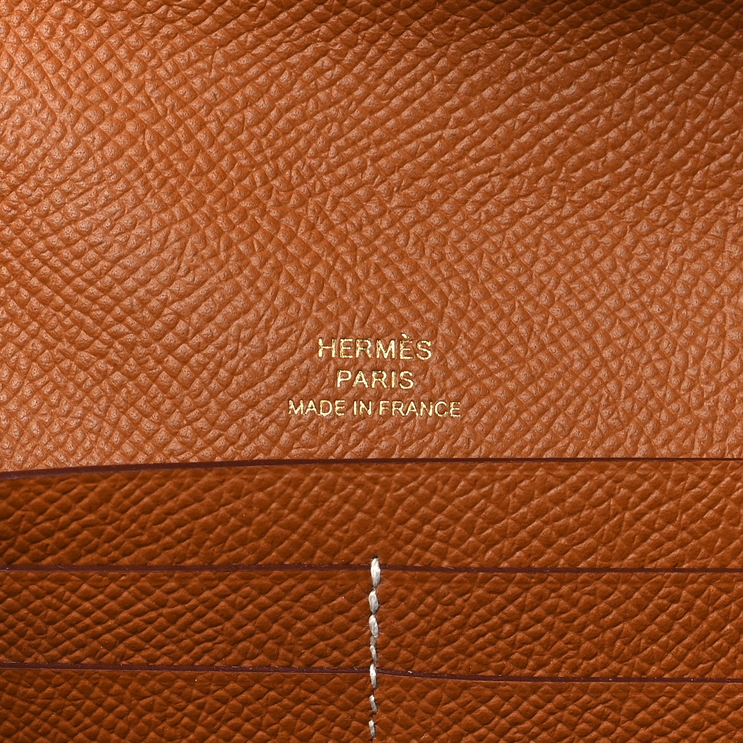 Hermes Epsom Maillon Wallet To Go Gold 6 of 9