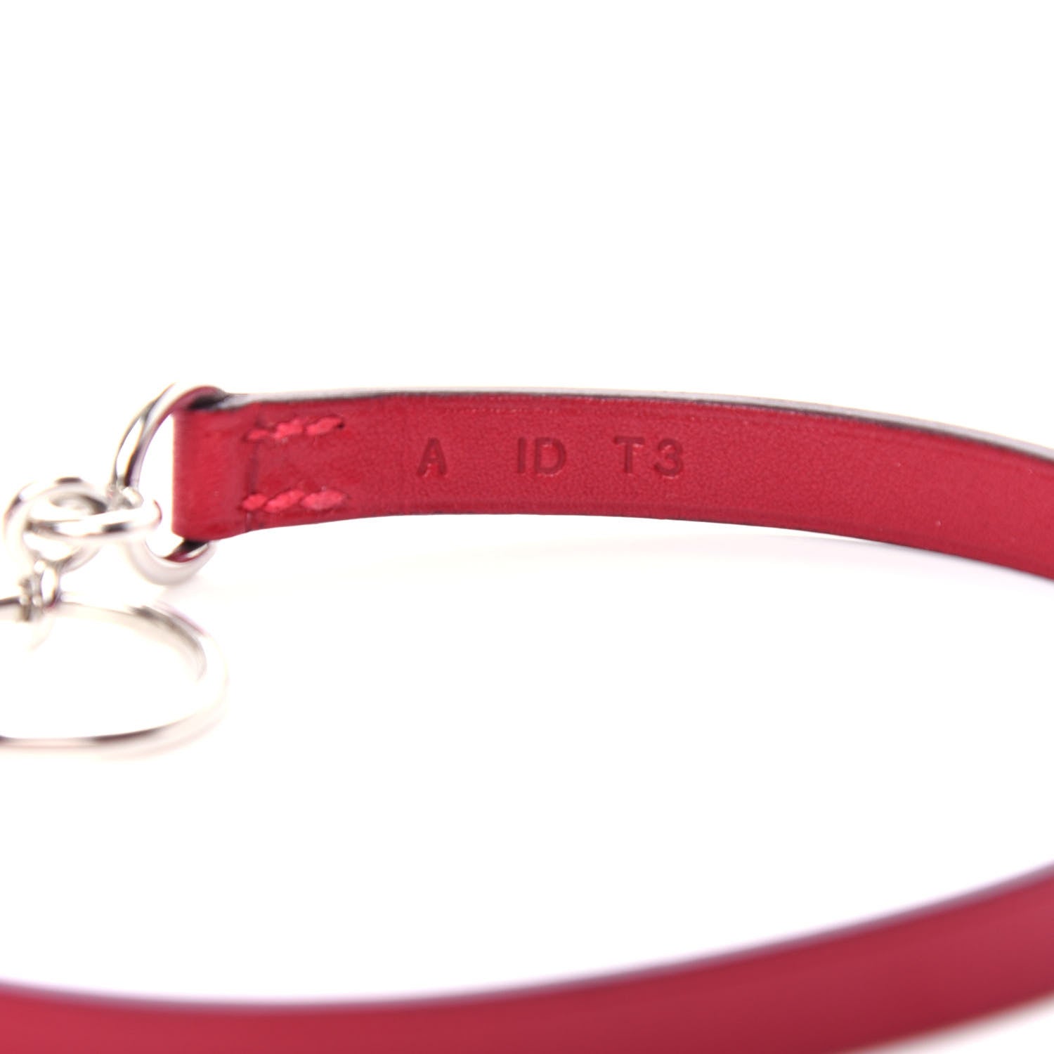 Hermes Swift Etrier Double Tour Bracelet T2 Rouge Casaque 4 of 6