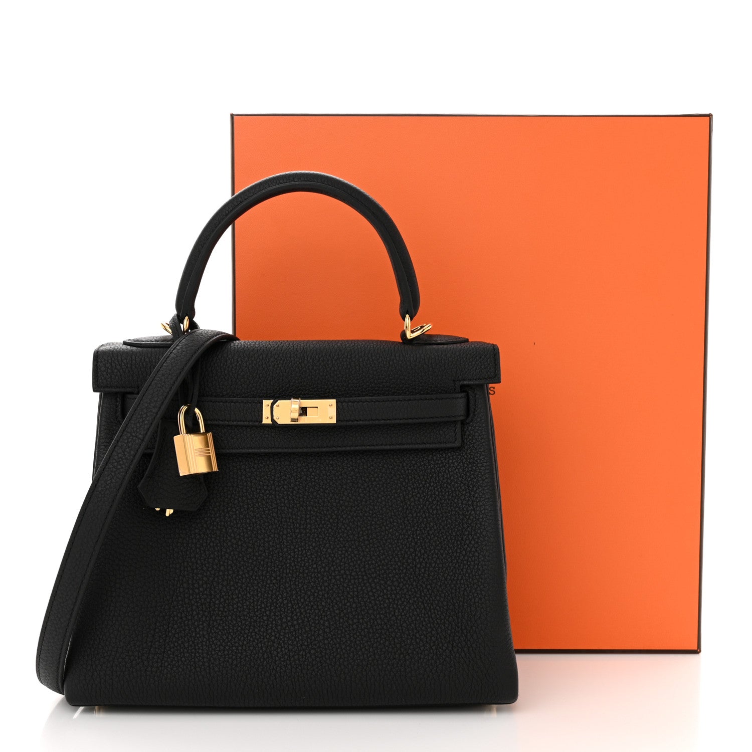 Hermes Togo Kelly Retourne 25 Black 11 of 11