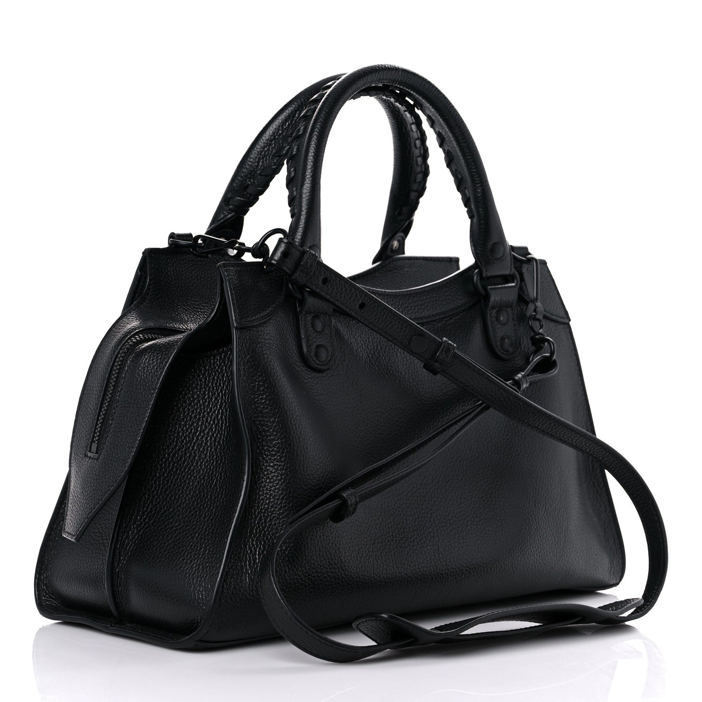 Grained Calfskin Neo Classic Black Hardware S City Black