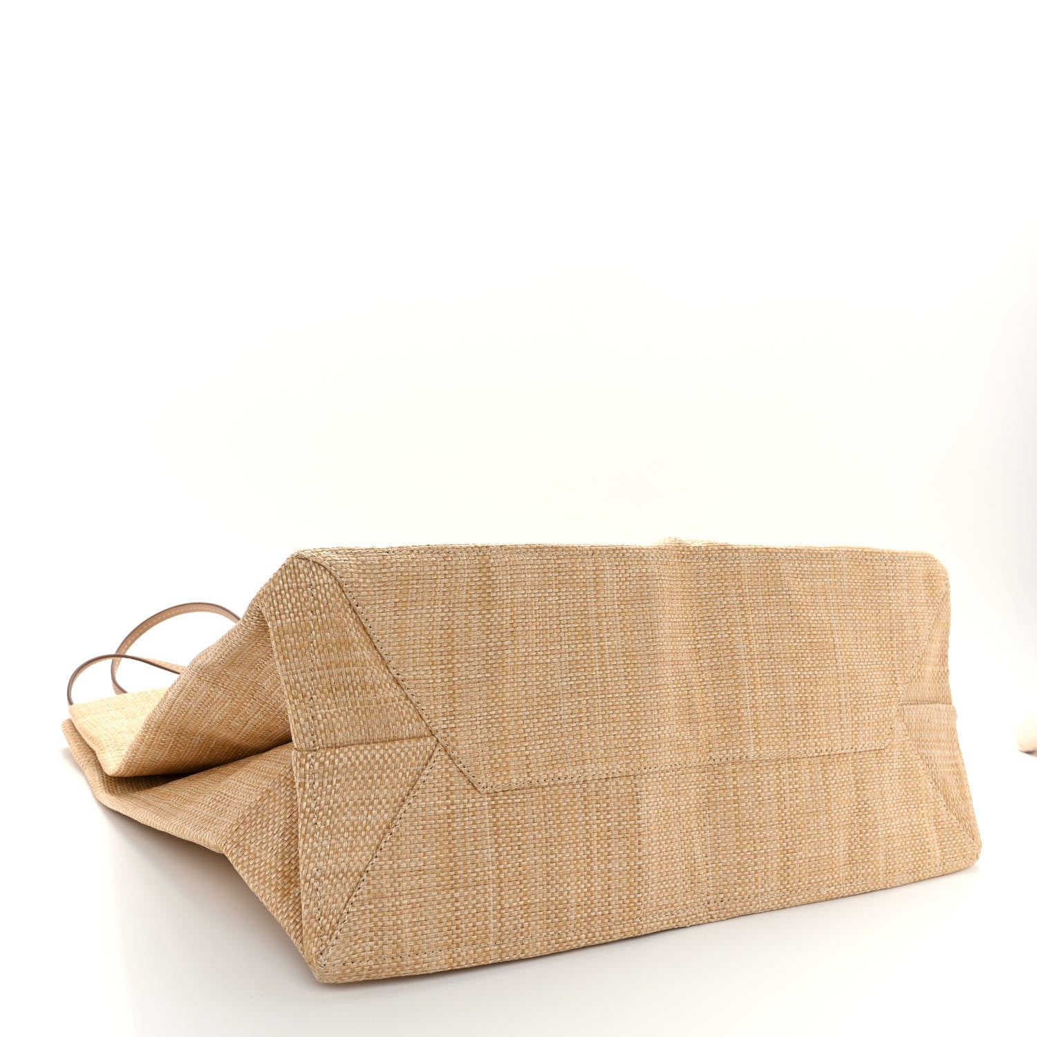 Prada Raffia Logo Tote Naturale 4 of 9