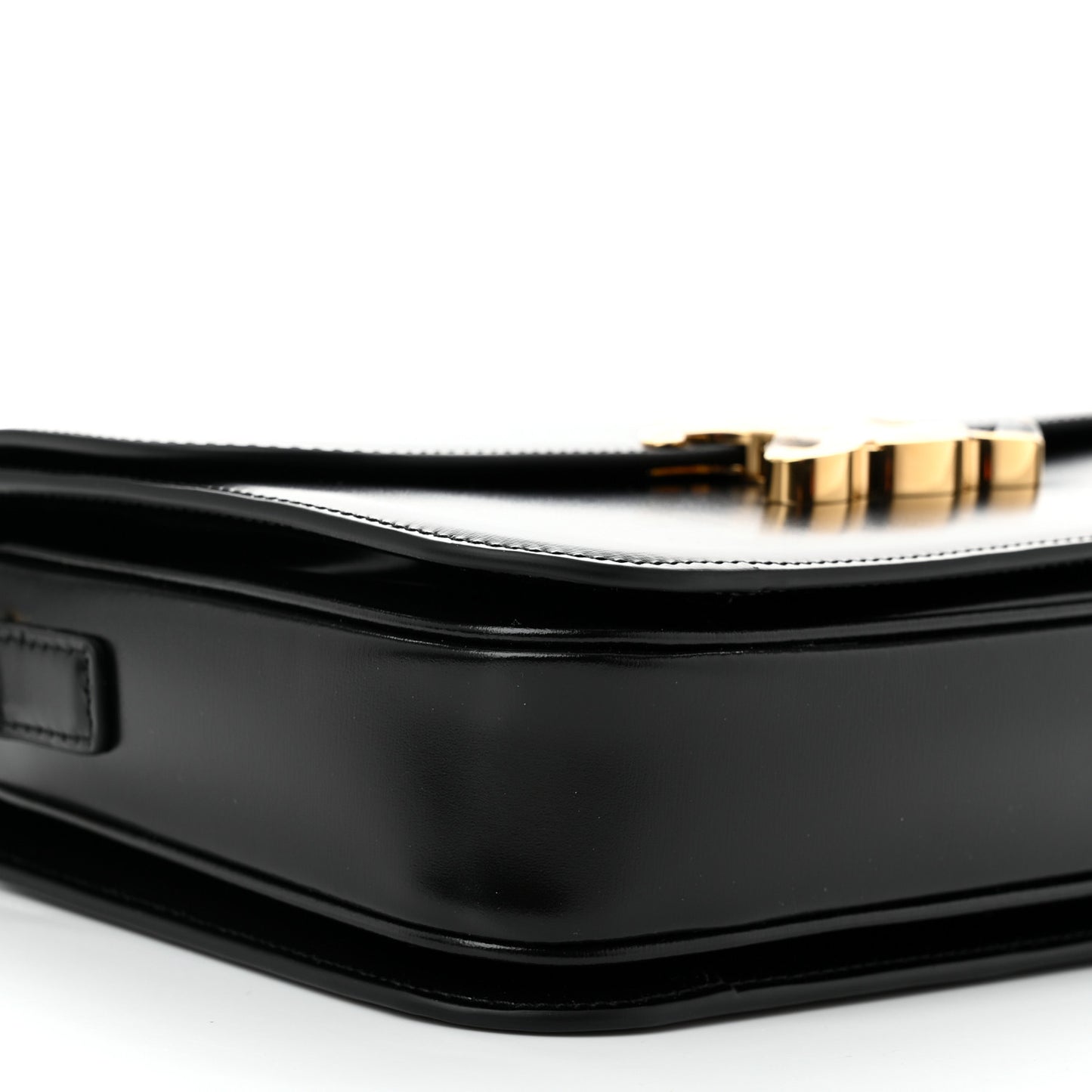 Shiny Calfskin Medium Triomphe Black