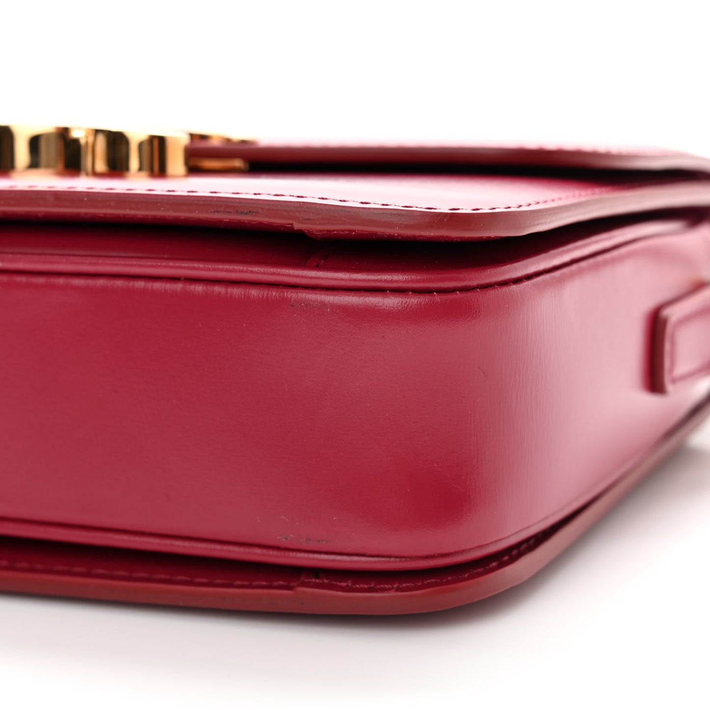 Shiny Calfskin Teen Triomphe Carmin