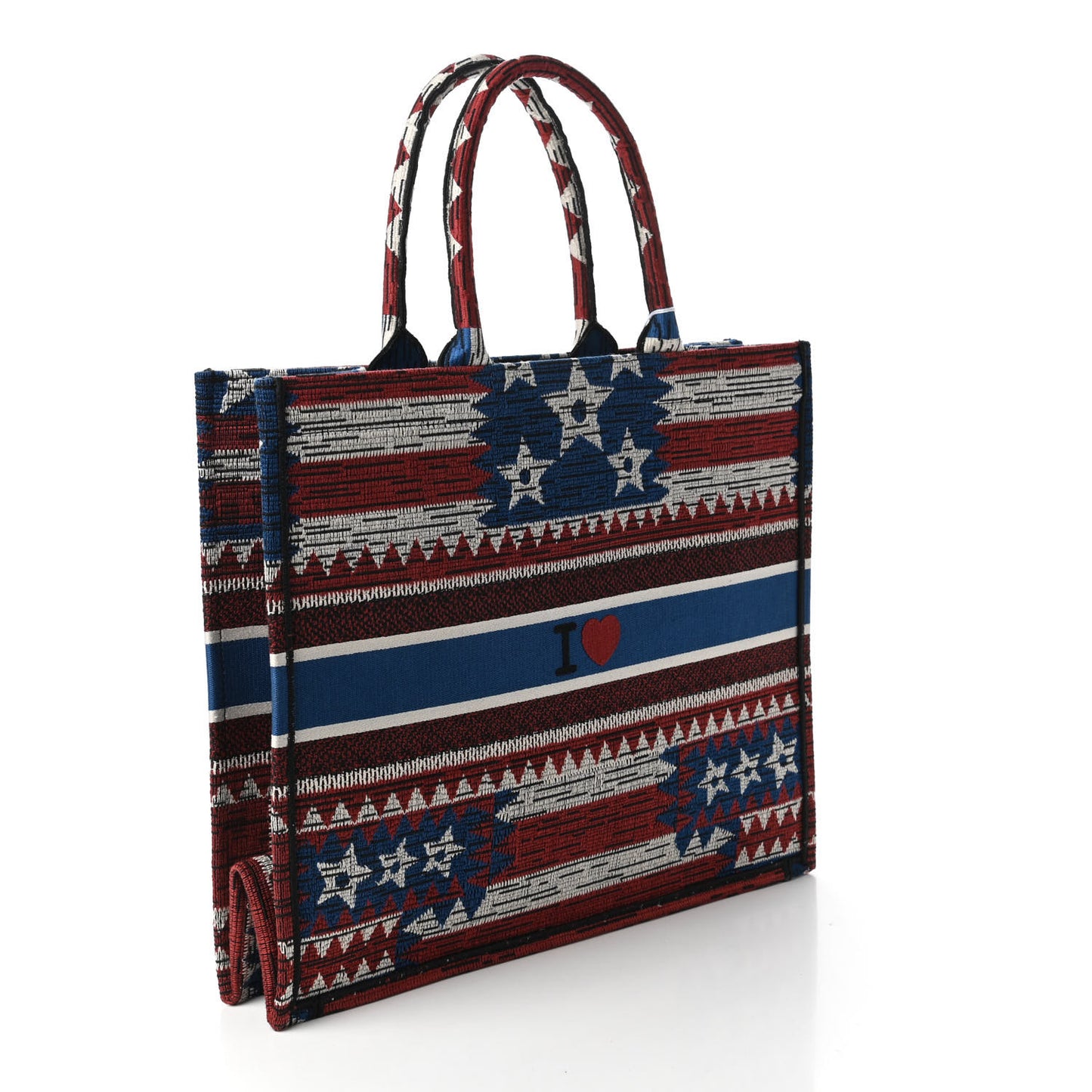 Canvas Embroidered Exclusive US Book Tote Multicolor