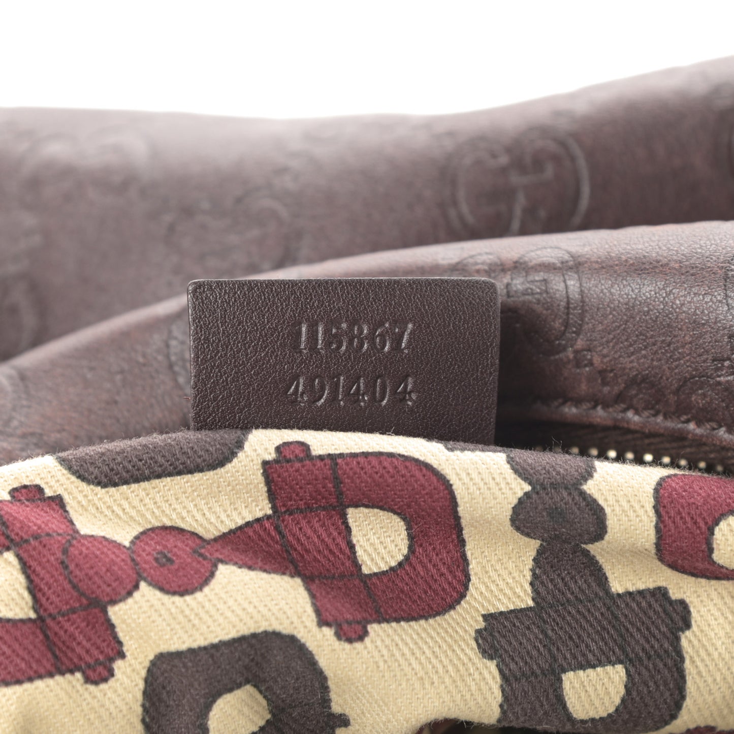 Guccissima Medium Horsebit Chain Hobo Dark Brown