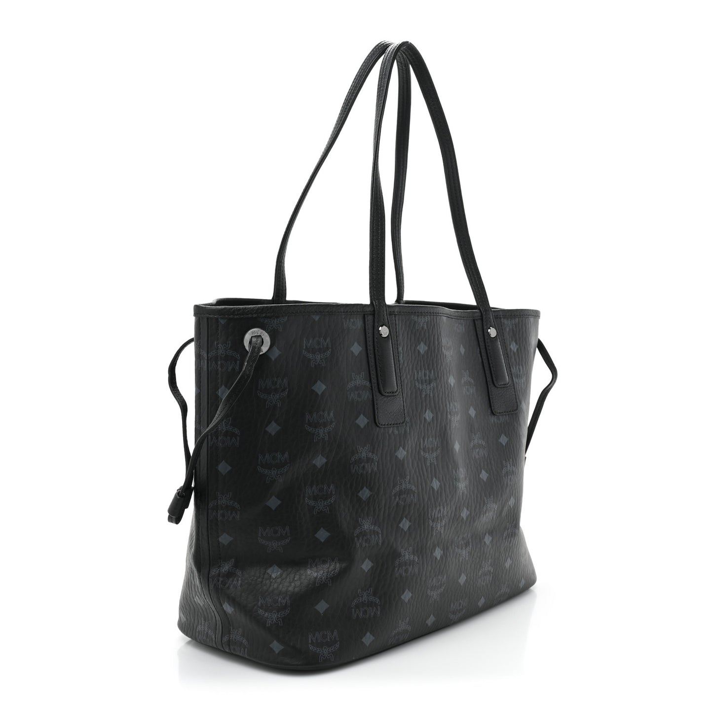 Visetos Medium Liz Reversible Shopper Tote Black
