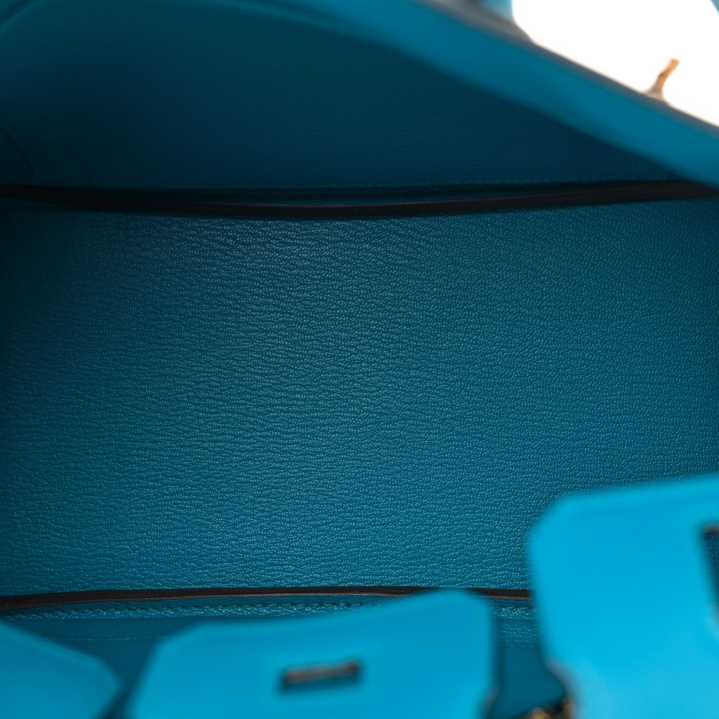 Tadelakt Birkin 25 Bleu Izmir