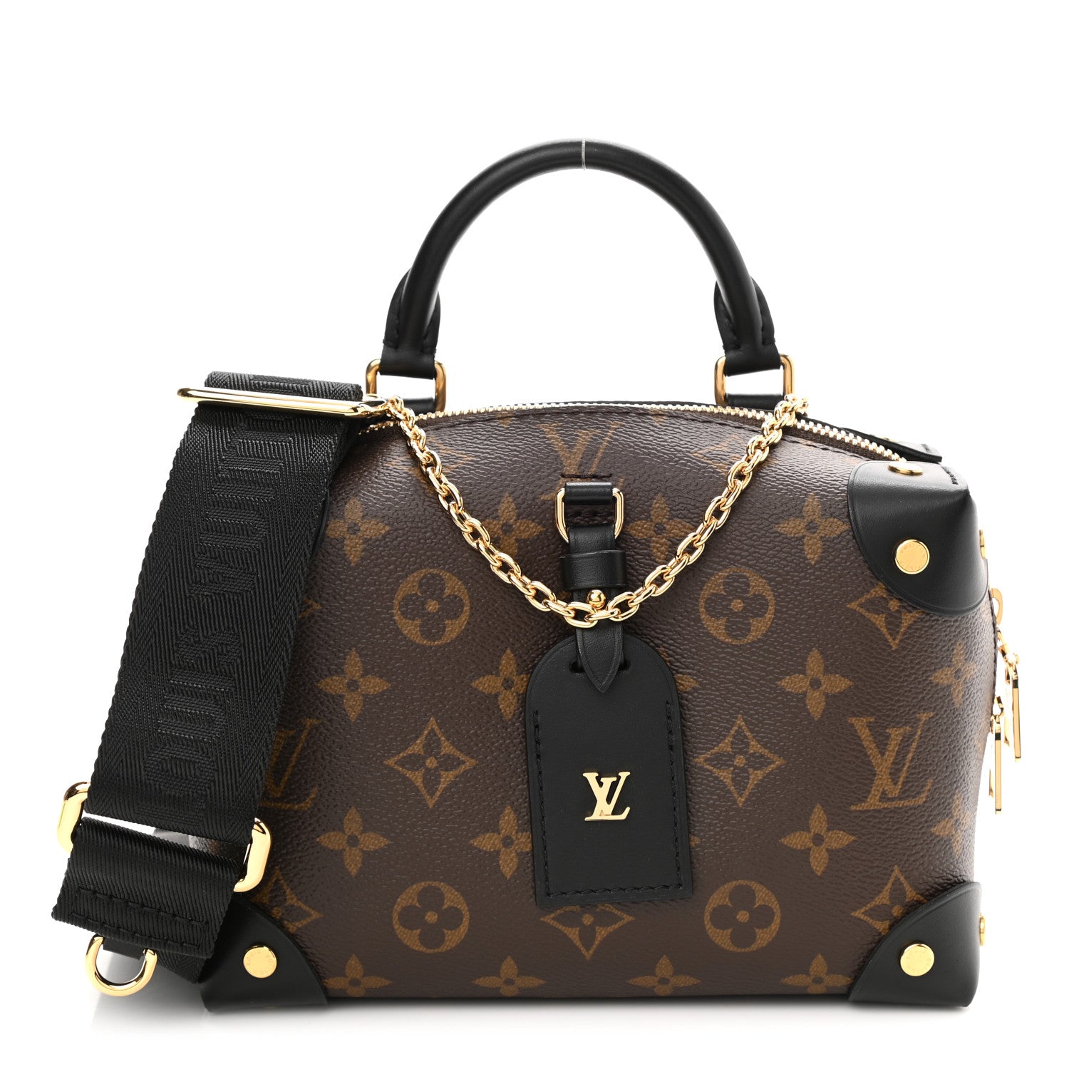 Louis Vuitton Monogram Petite Malle Souple Black 1 of 9