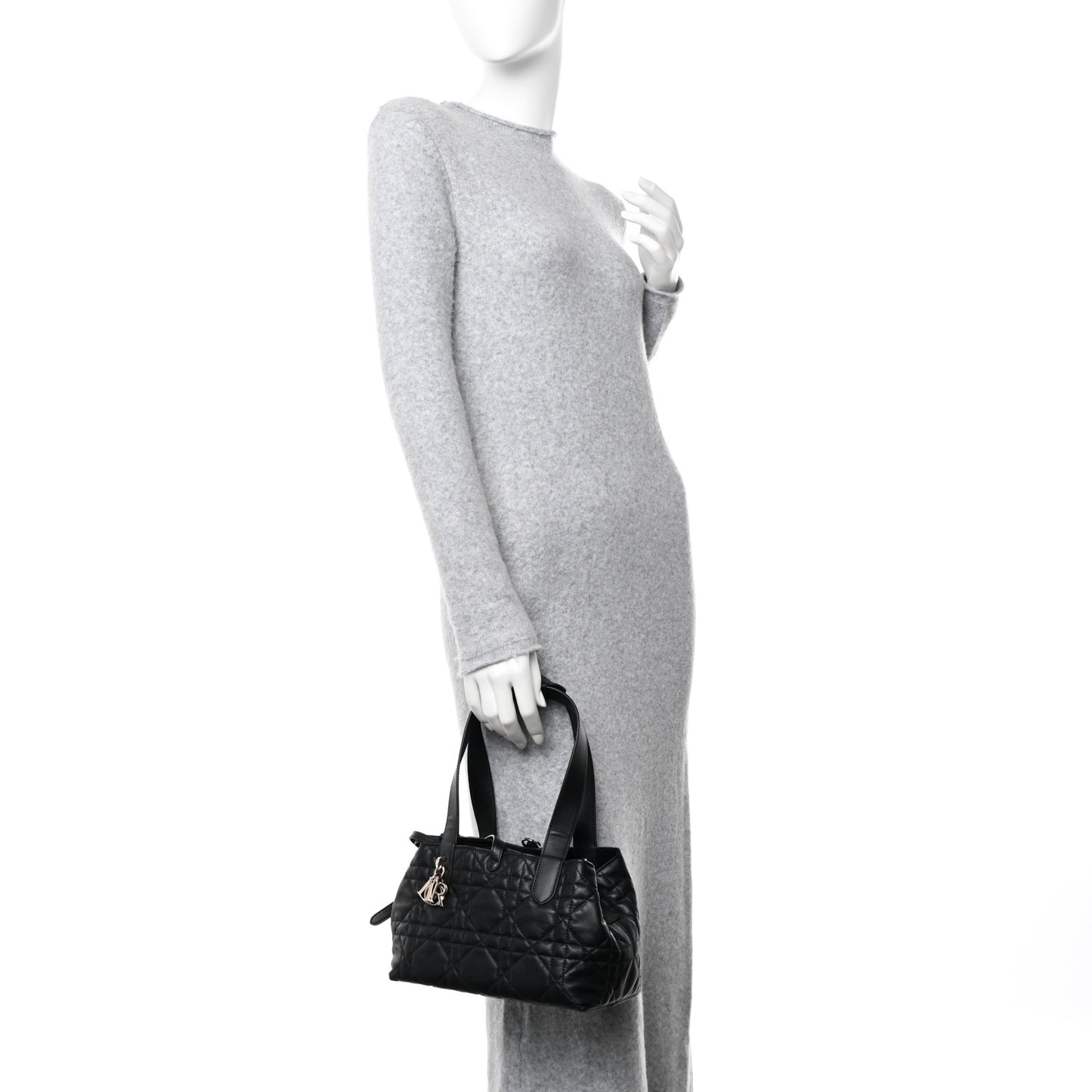 Calfskin Macrocannage Small Toujours Black