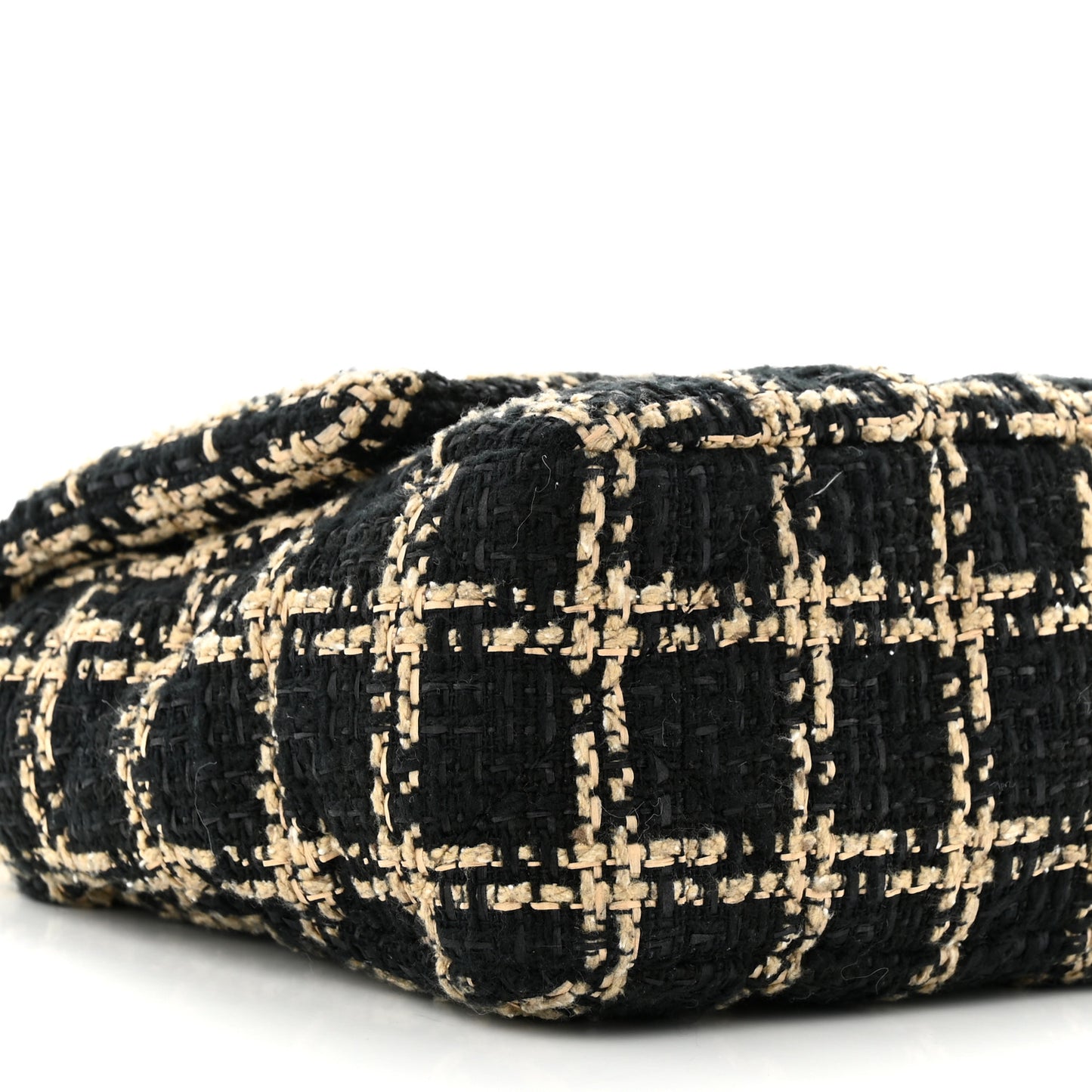 Tweed Quilted Medium Chanel 19 Flap Black Beige