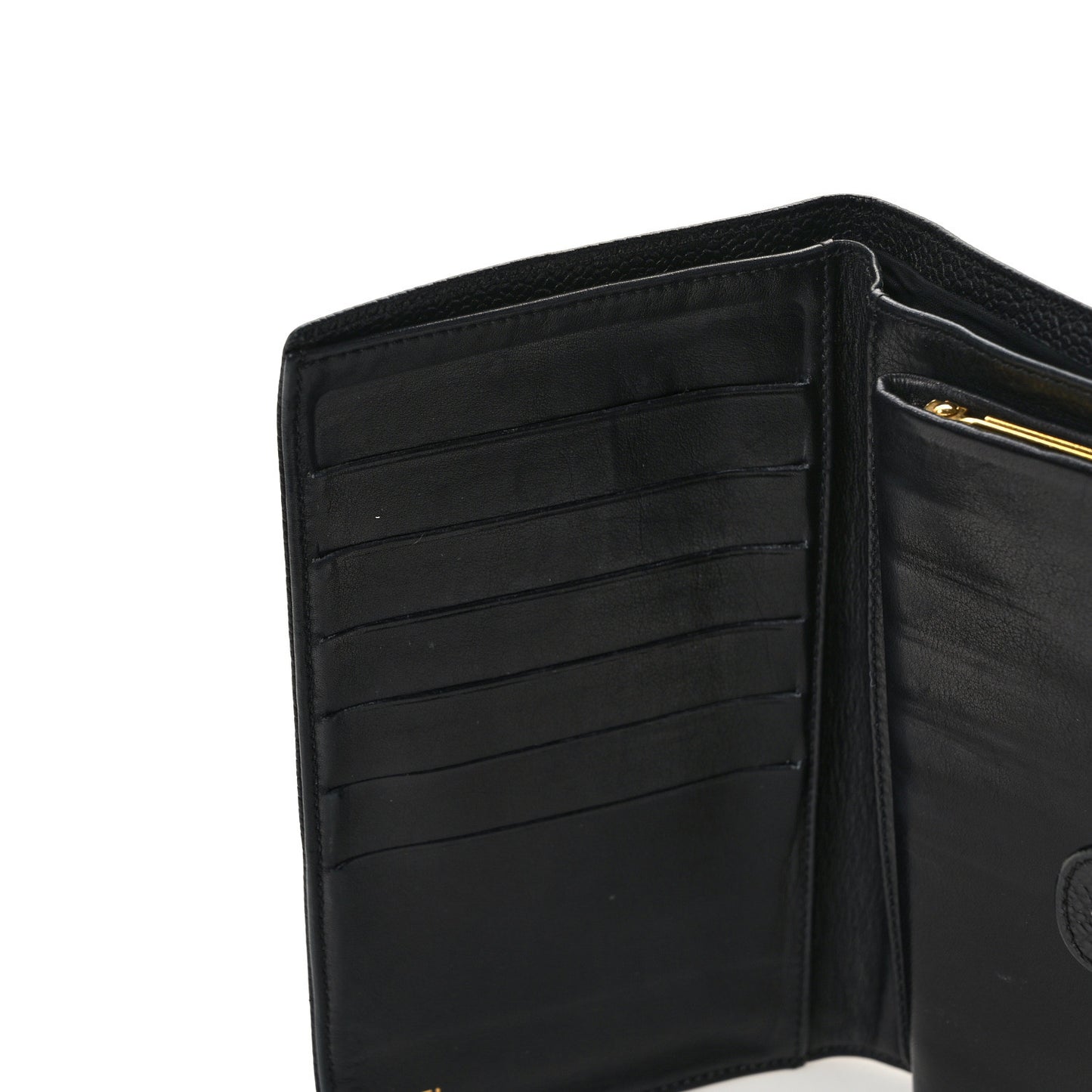 Caviar Timeless CC French Wallet Black