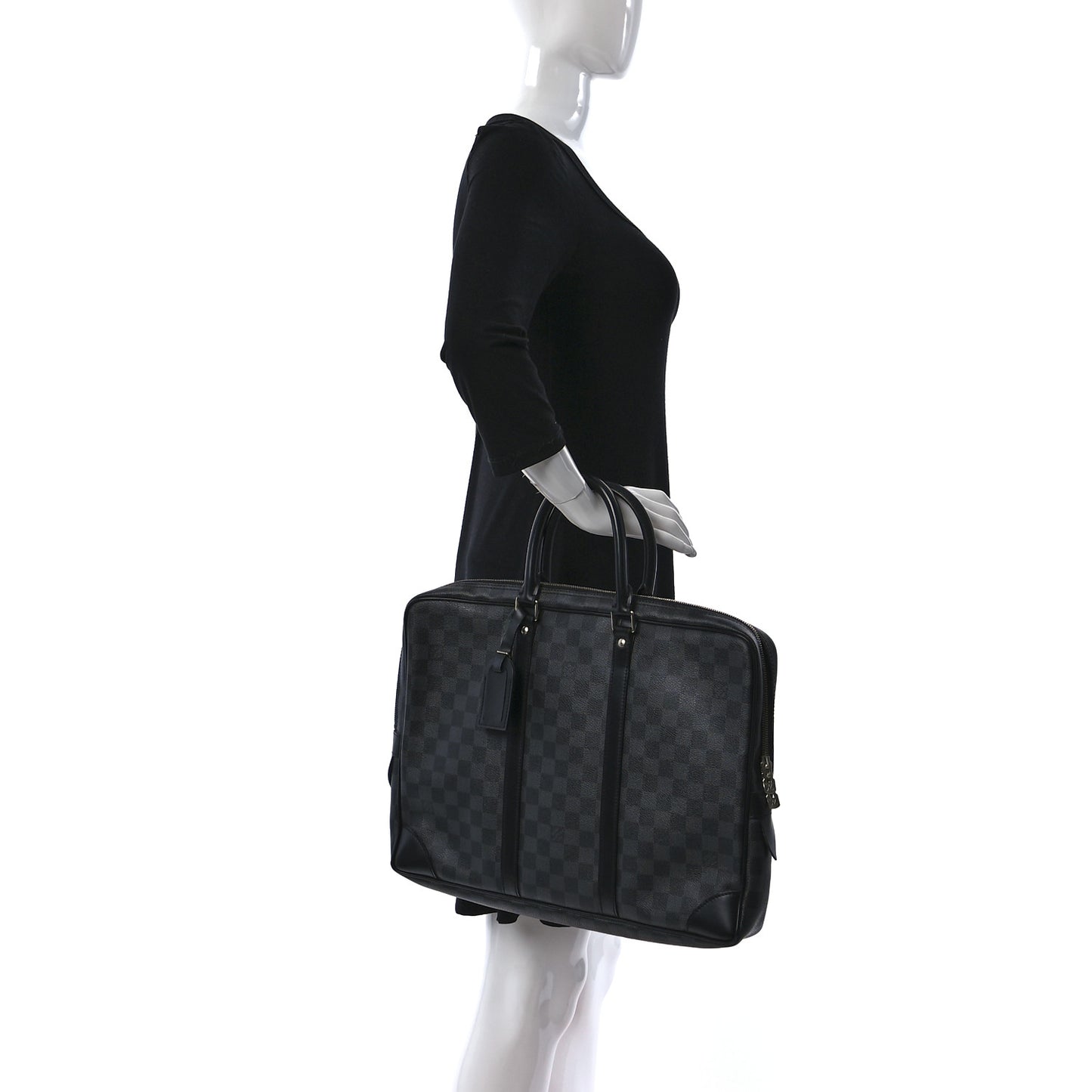 Damier Graphite Porte-Documents Voyage