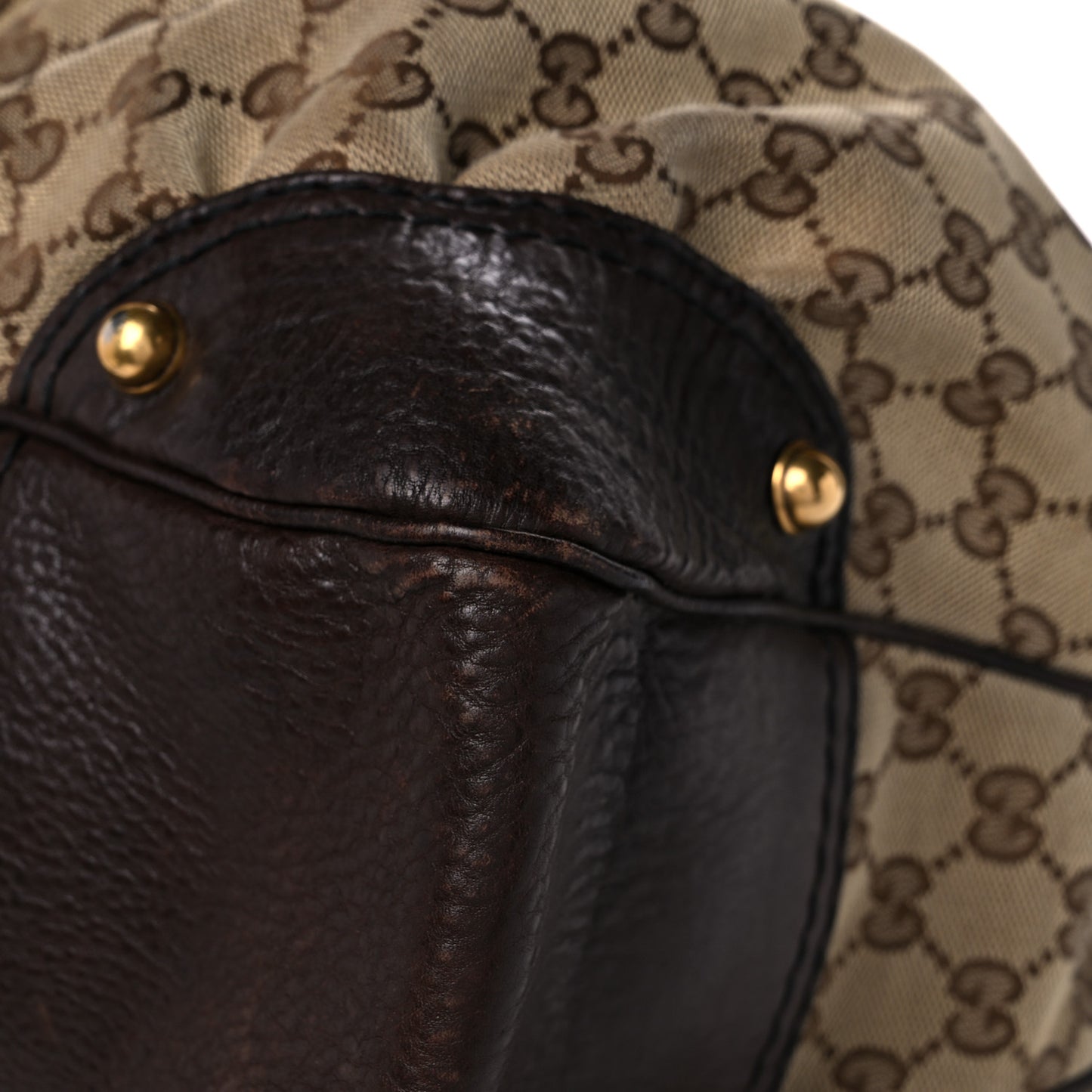 Monogram Large Jockey Hobo Dark Brown