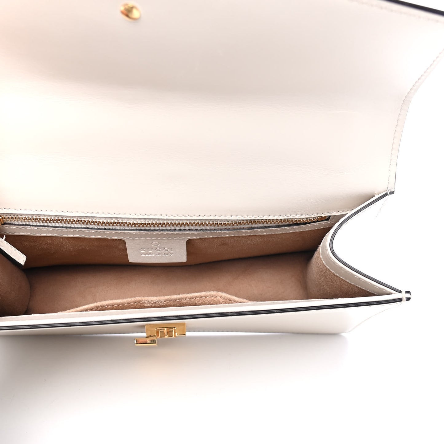 Calfskin Small Sylvie Shoulder Bag Off White