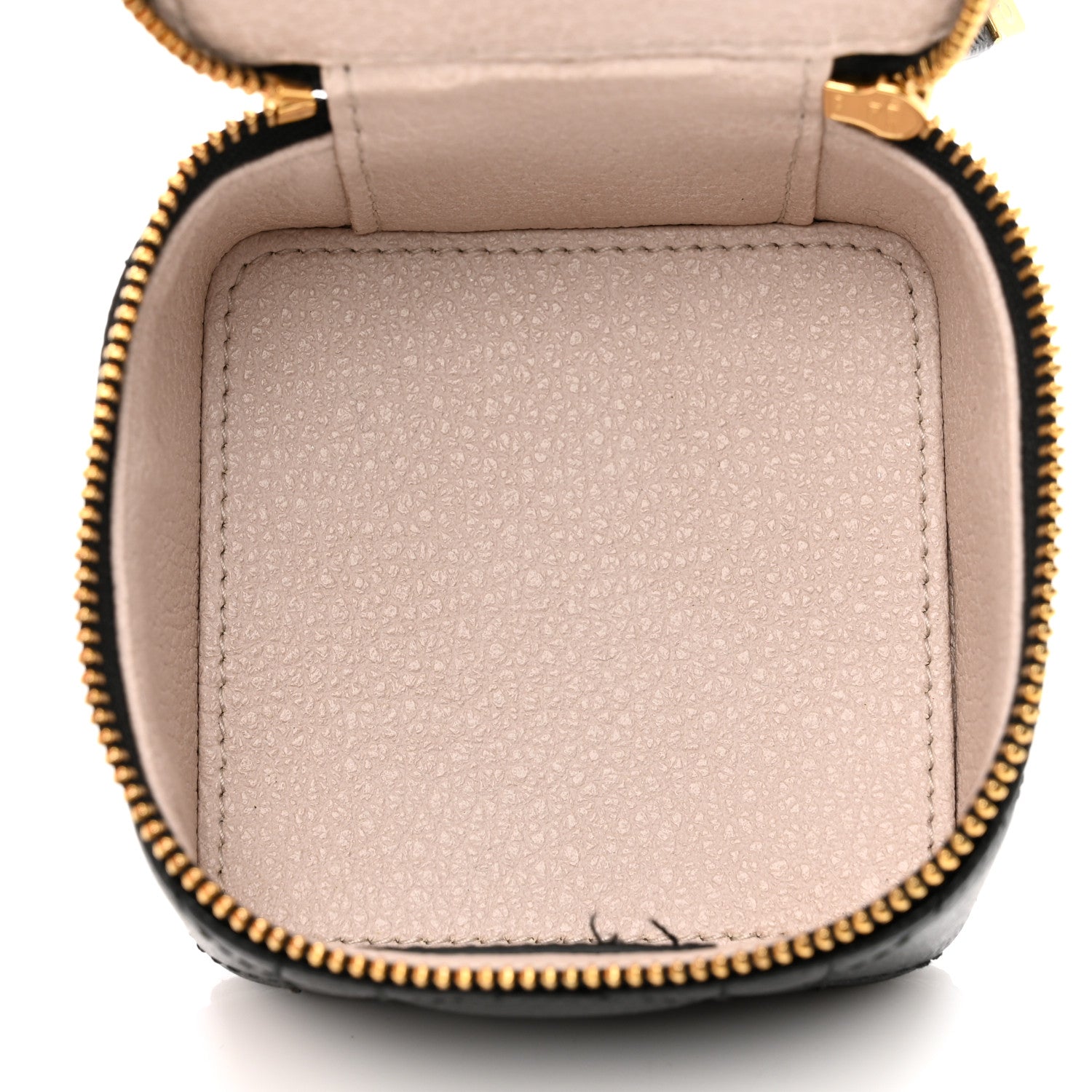 Christian Dior Grained Calfskin Cannage Mini Caro Jewelry Case Black 5 of 8