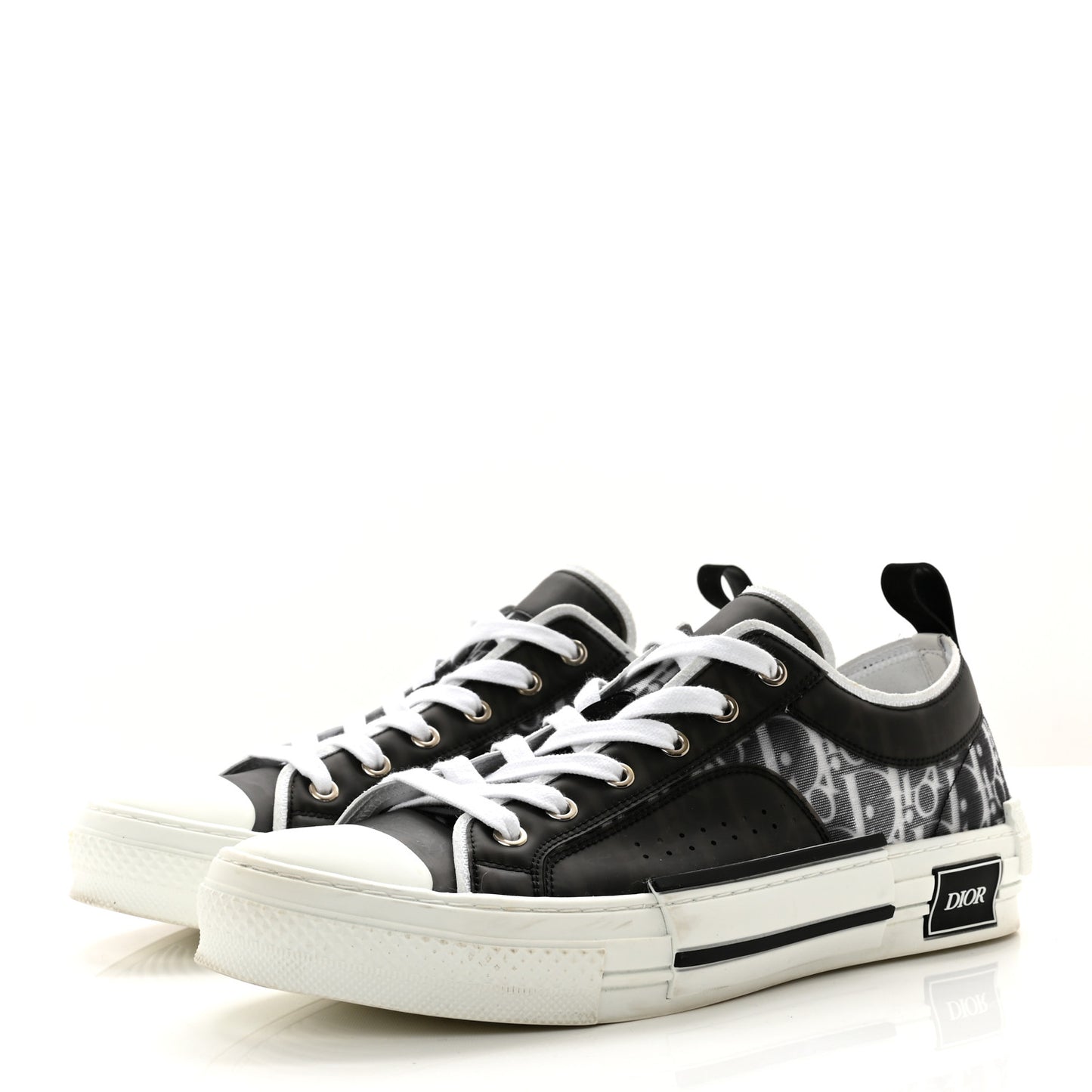 Technical Canvas Oblique B23 Low Top Mens Sneakers 43 Black