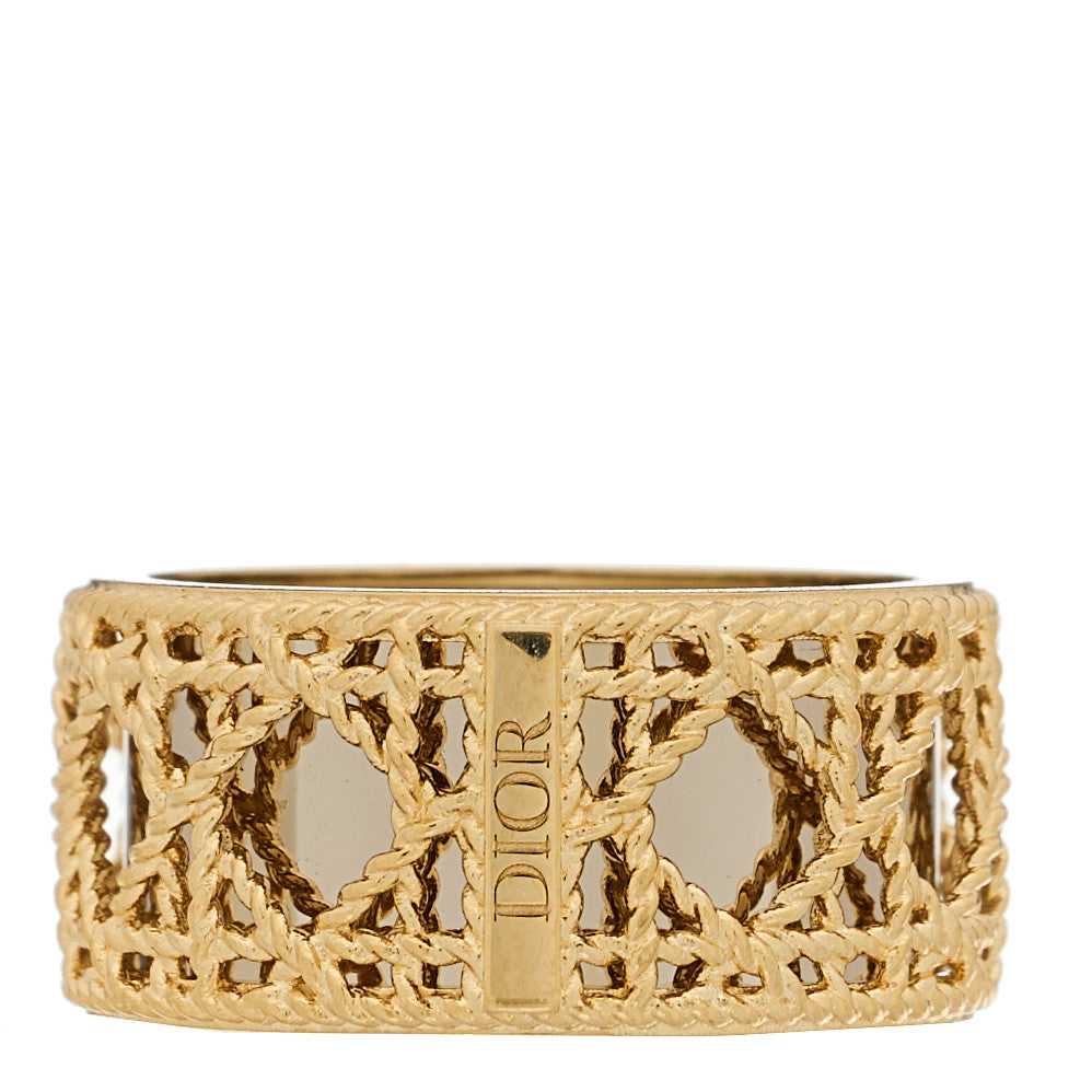 Christian Dior 18K Yellow White Gold My Dior Ring 49 1696537