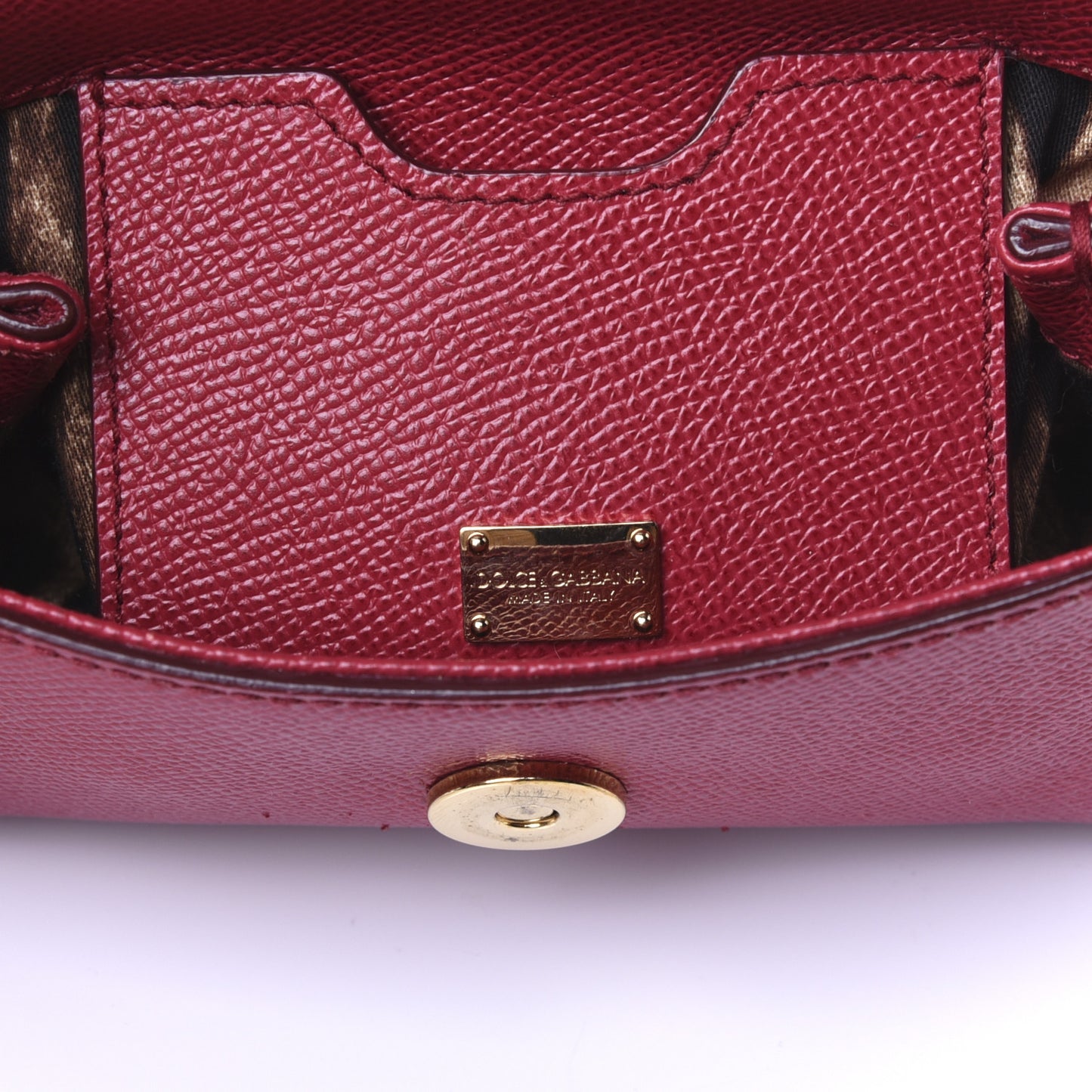 Dauphine Micro Miss Sicily Satchel Dark Red