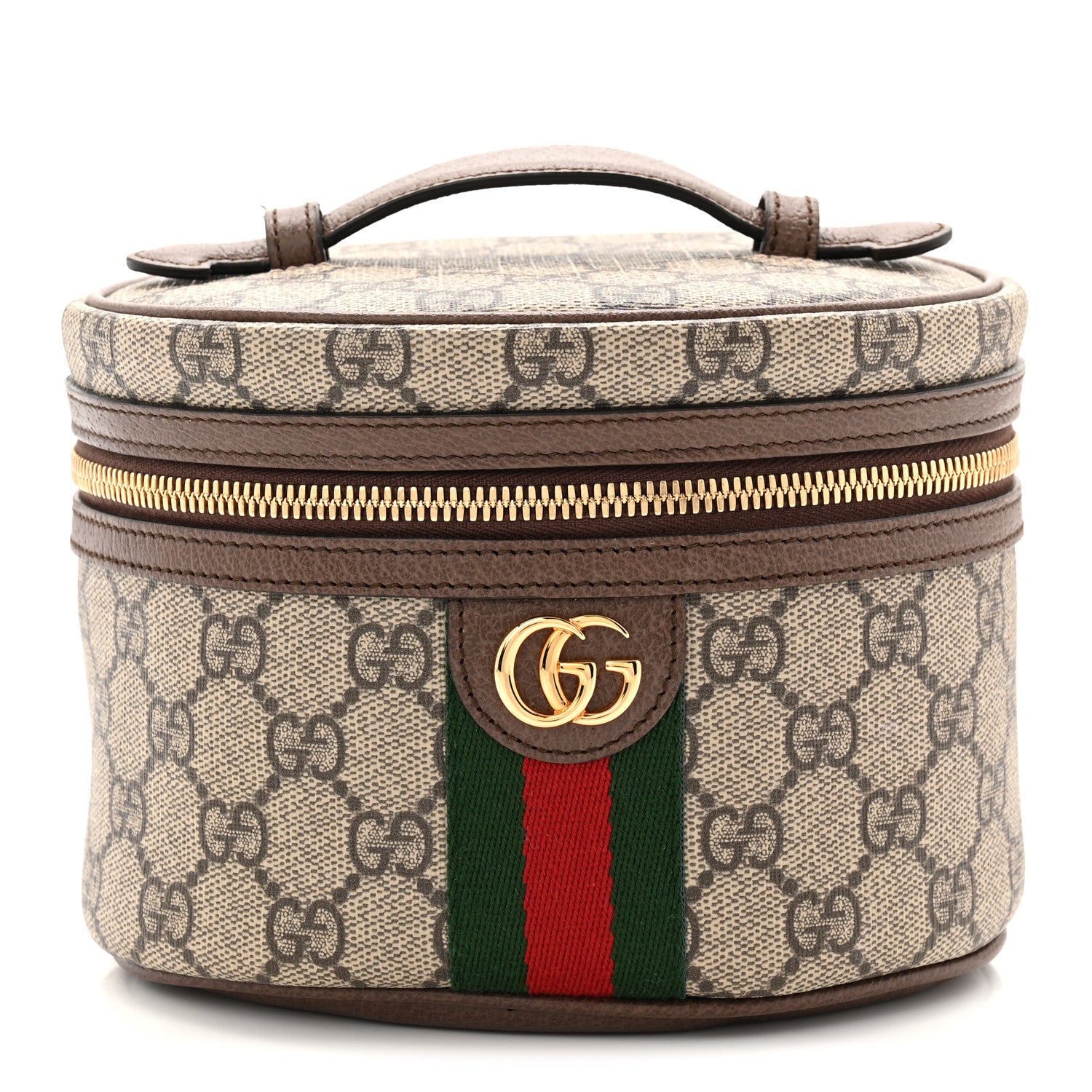 Gucci GG Supreme Monogram Textured Calfskin Web Ophidia Vanity