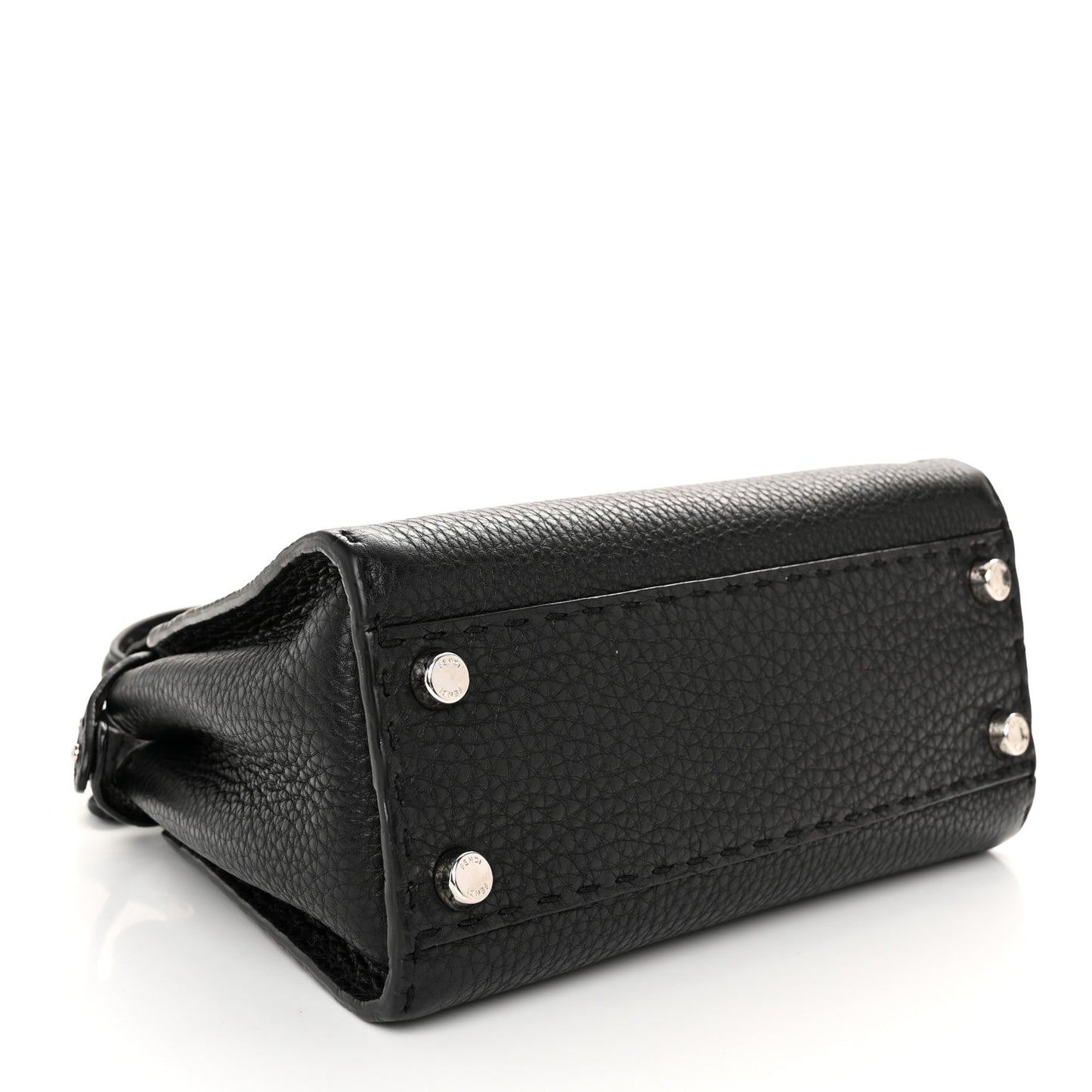 Cuoio Romano Selleria Bi-Color Mini Peekaboo Iconic Satchel Black Mou