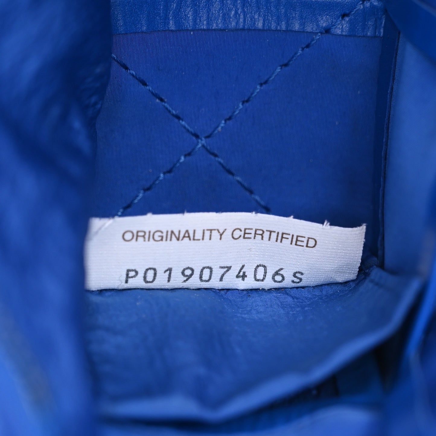 Paper Calfskin Maxi Intreccio Cassette Crossbody Bag Cobalt