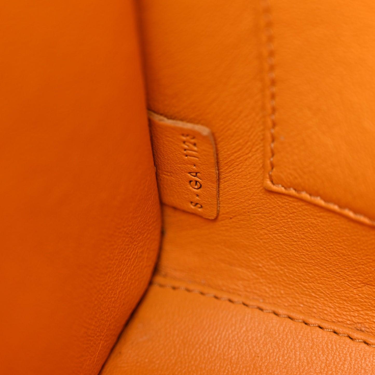 Snakeskin Calfskin Nano Luggage Yellow