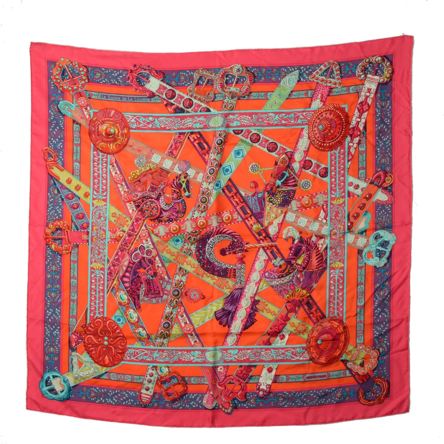 Silk Le Songe De La Licorne Scarf 90