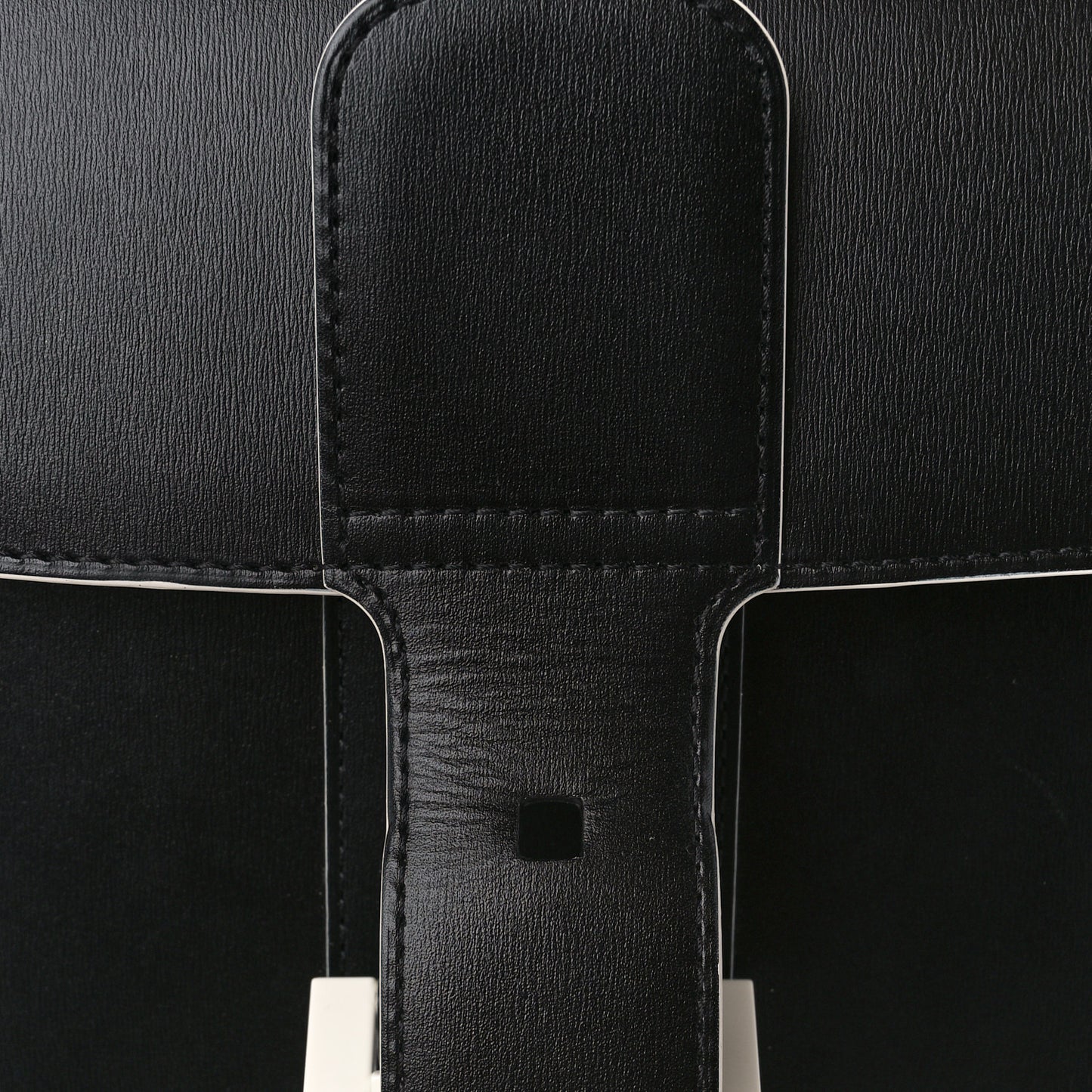 Box Calfskin MM Brillant Clouds Satchel Black Ciel