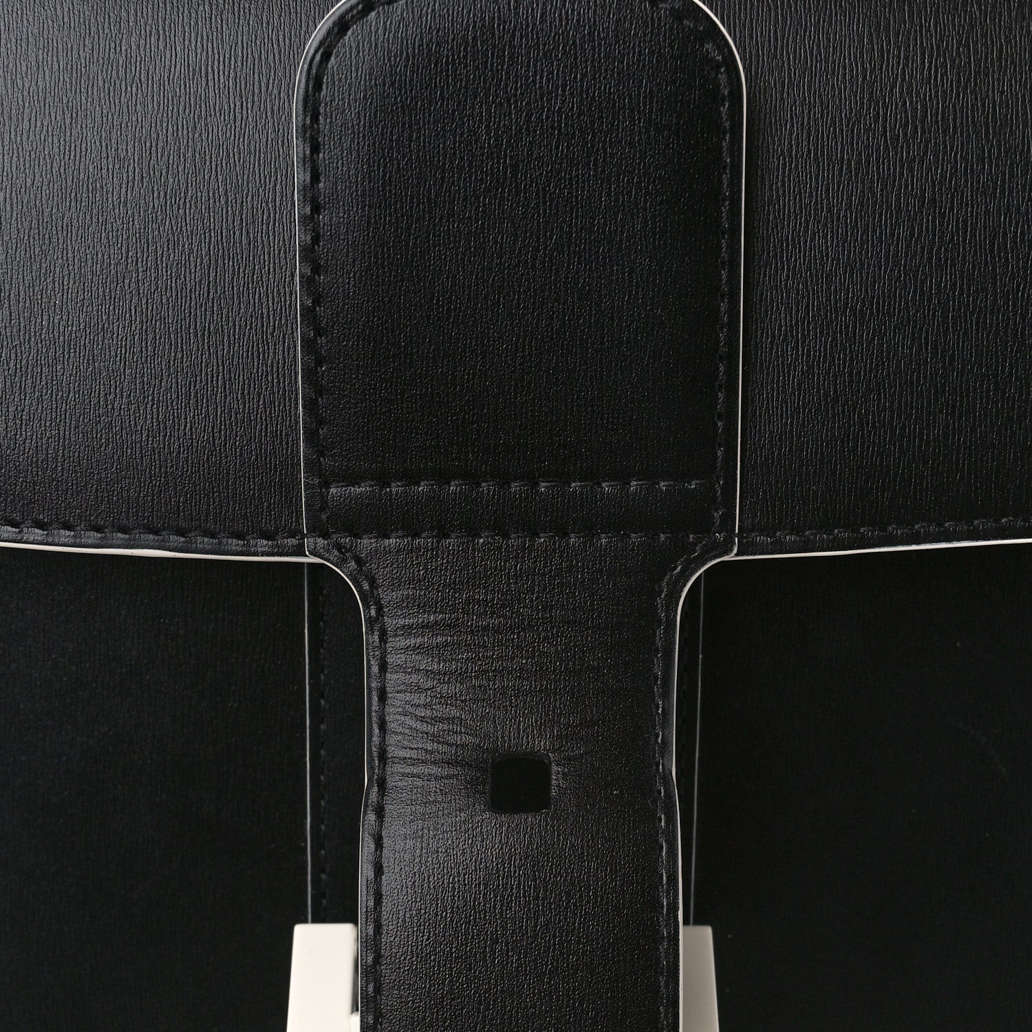 Delvaux Box Calfskin MM Brillant Clouds Satchel Black Ciel 13 of 14
