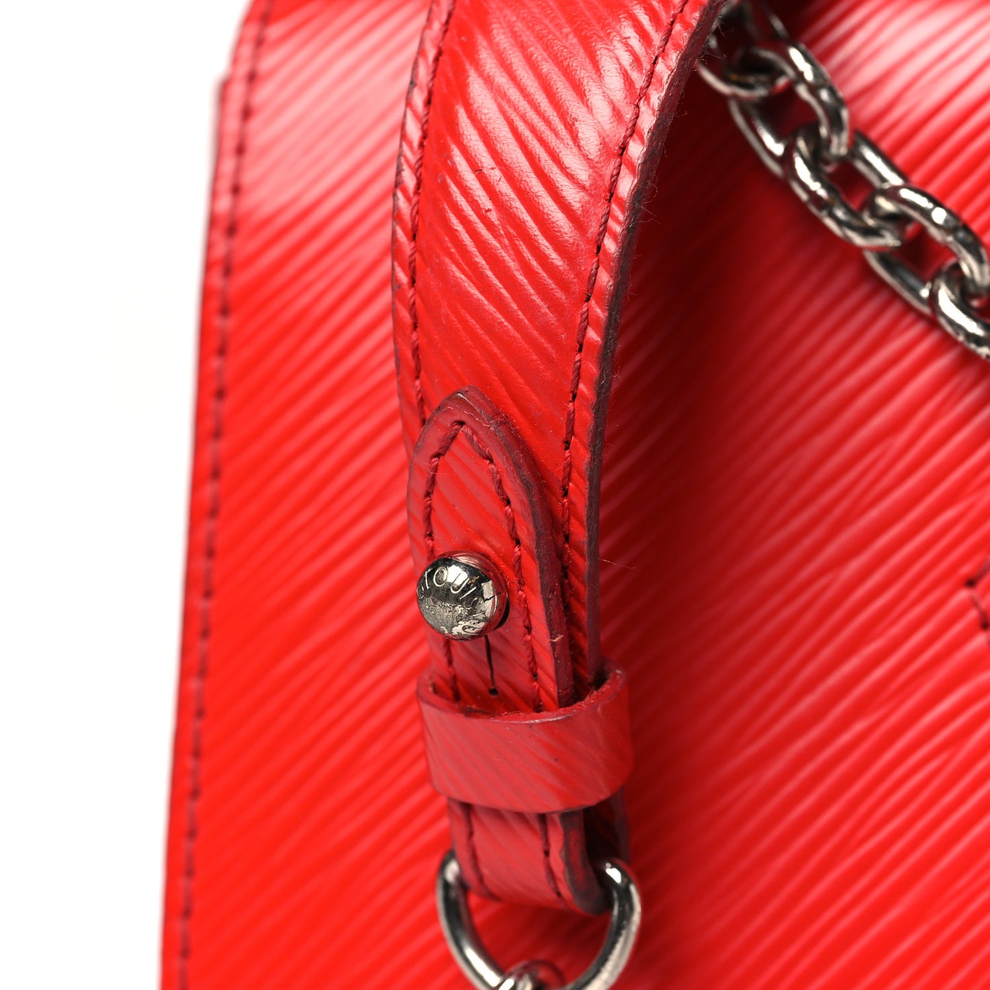 Epi Twist Shoulder Bag MM Coquelicot