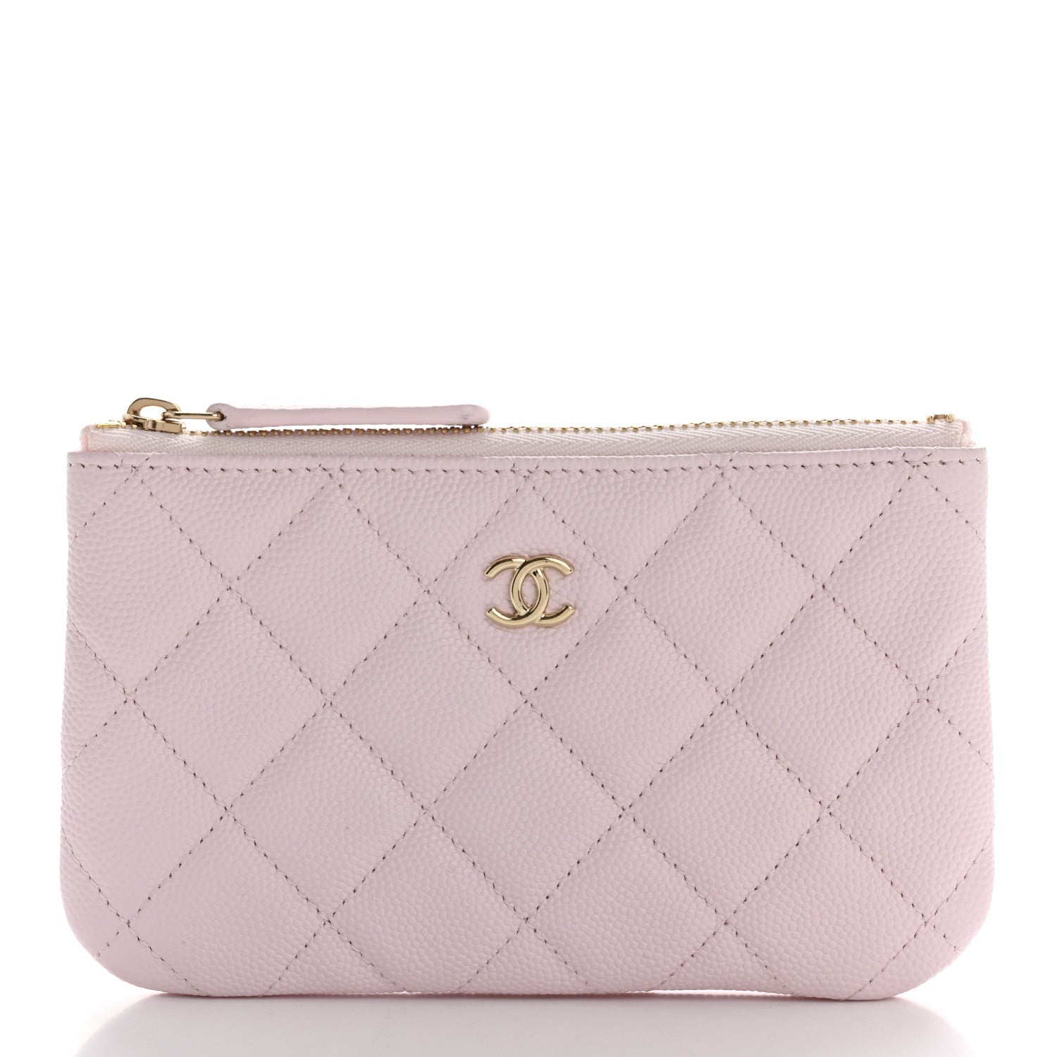 Chanel Caviar Quilted Small Cosmetic Case Light Pink 1 of 8