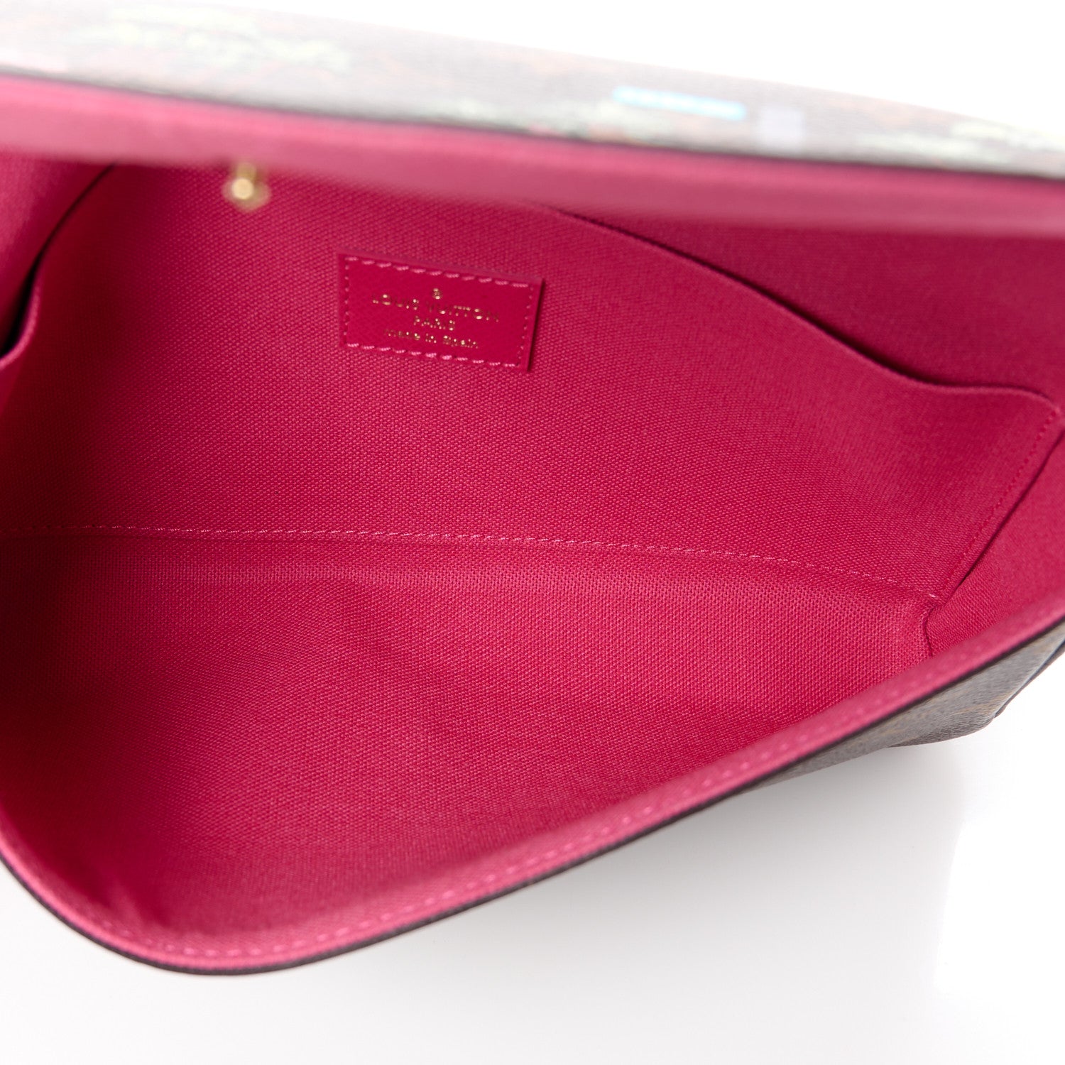 Louis Vuitton LOUIS VUITTON Monogram 2021 Christmas Animation Hollywood Pochette Felicie Chain Wallet Fuchsia 6 of 14