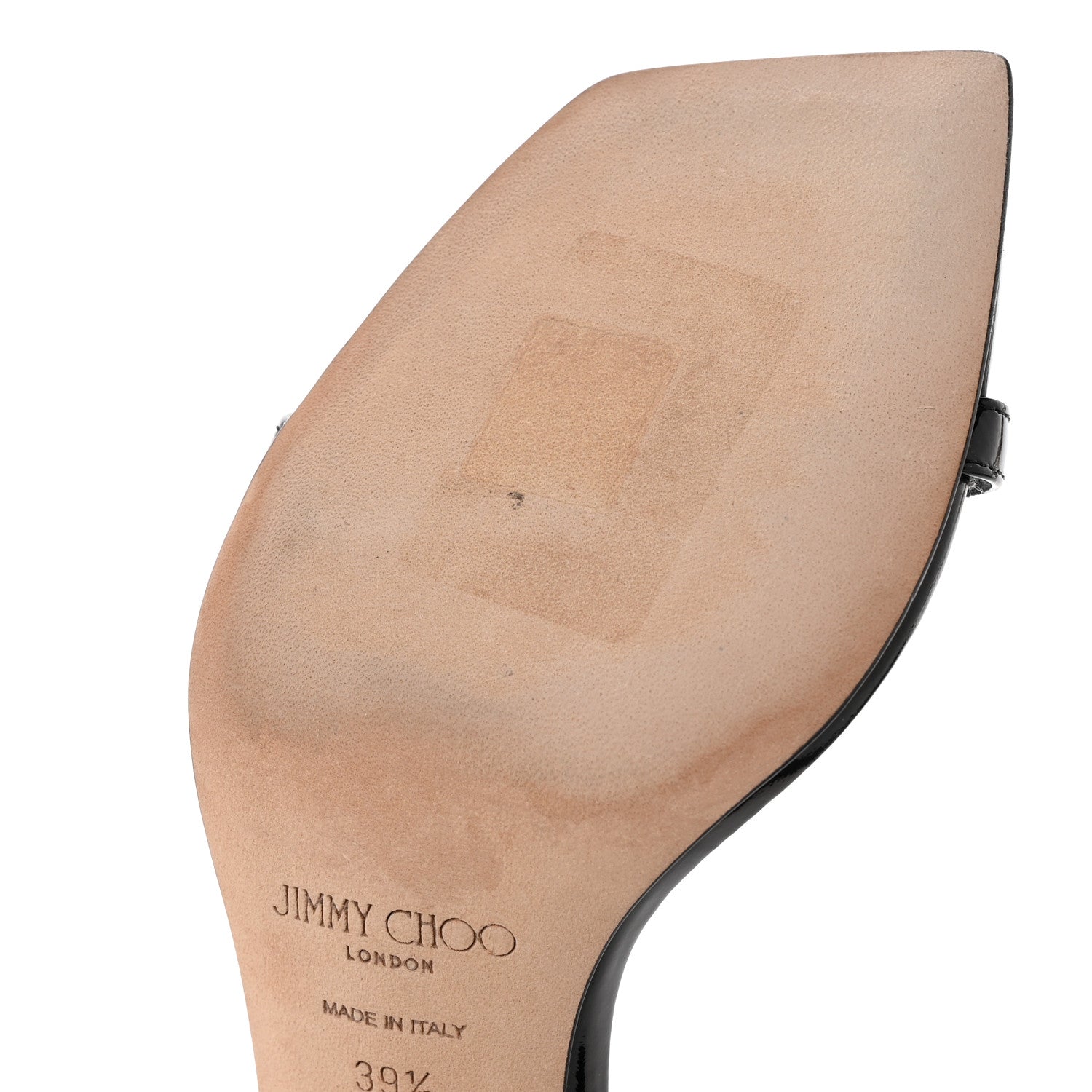 Jimmy Choo Patent Jaxon 95 Sandals 39.5 Black 8 of 9